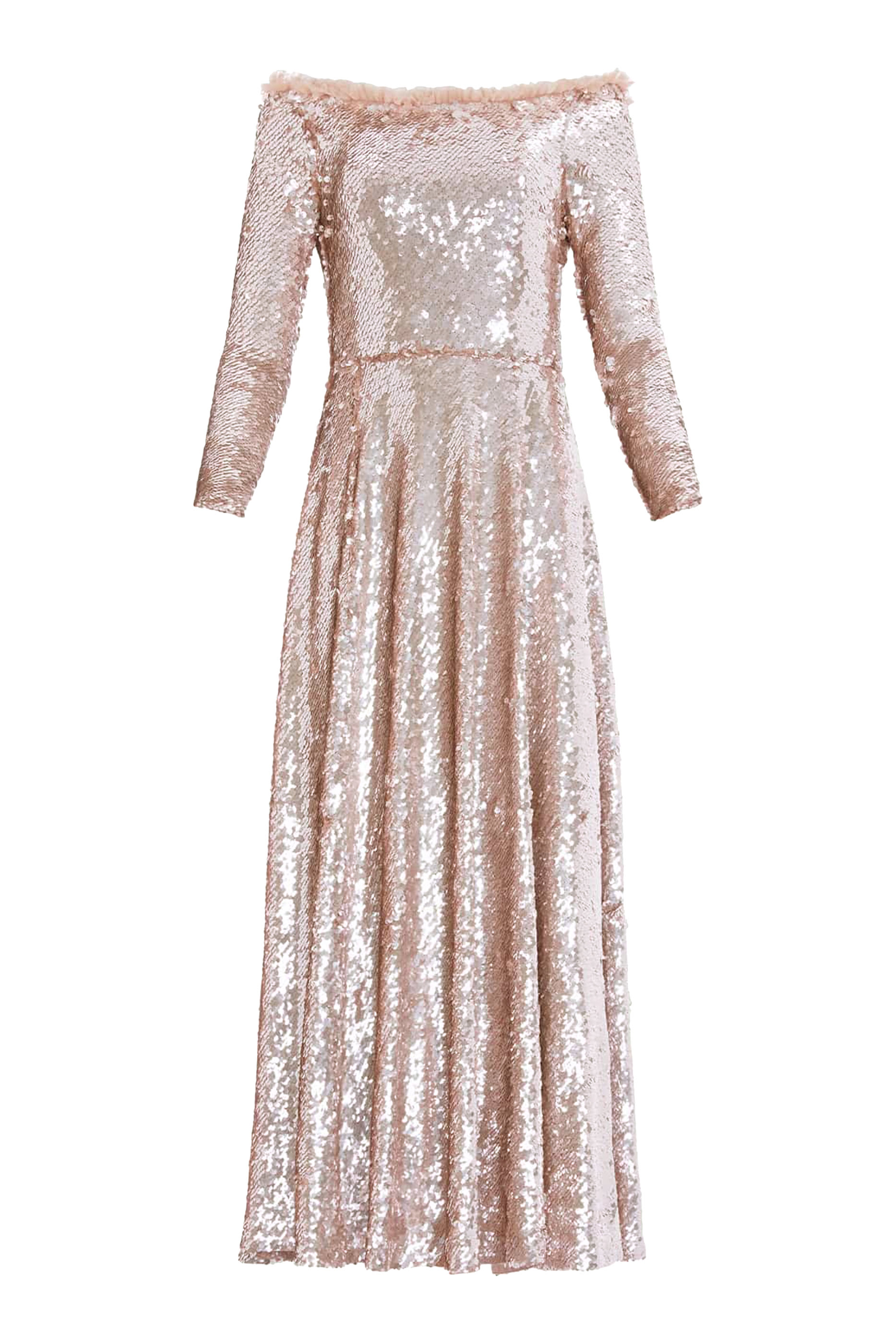 فستان سهرة هالي بطول الكاحل