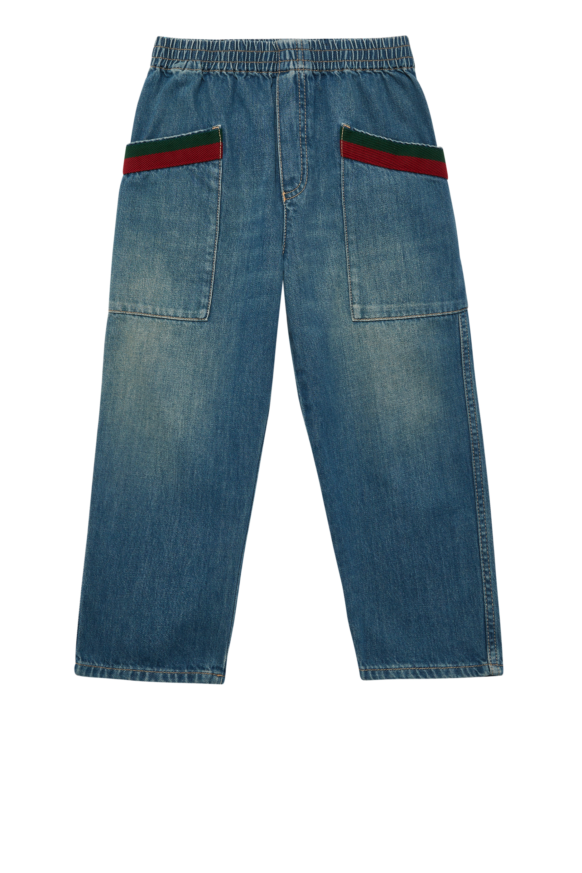 بنطال جينز دينم باهت