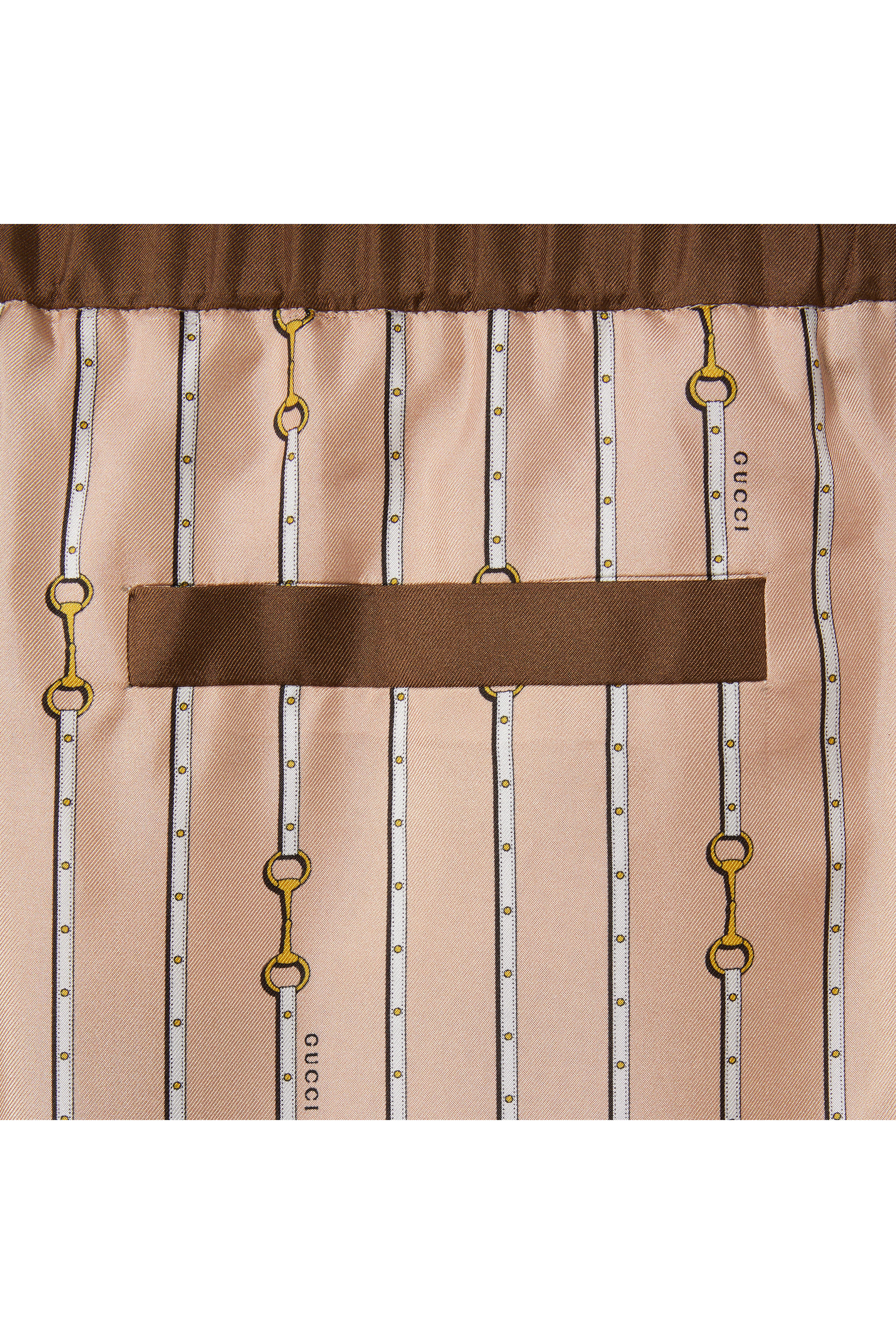 بنطال بنقشة حرير تويل