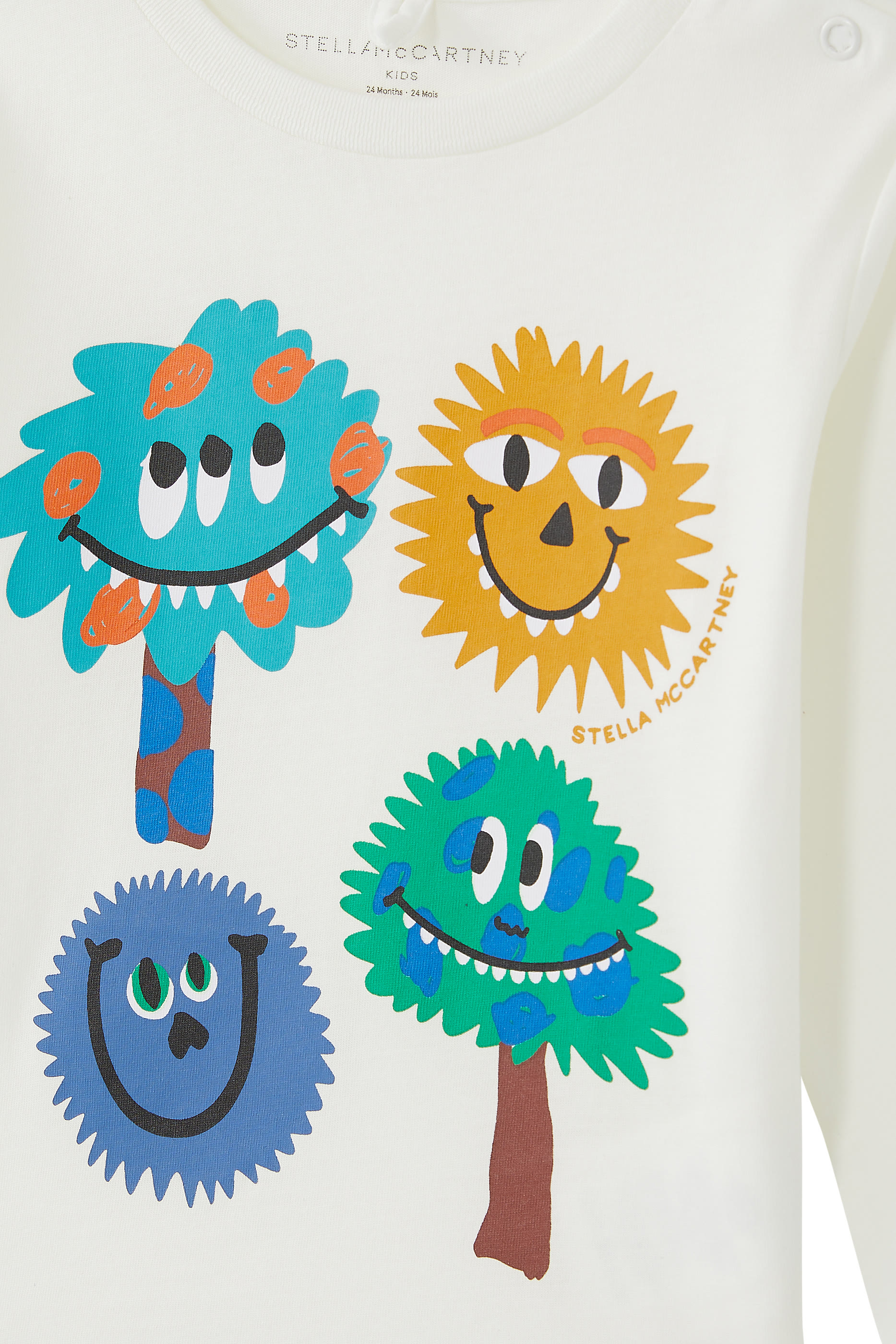 تيشيرت بأكمام طويلة وطبعات قطن للأطفال  