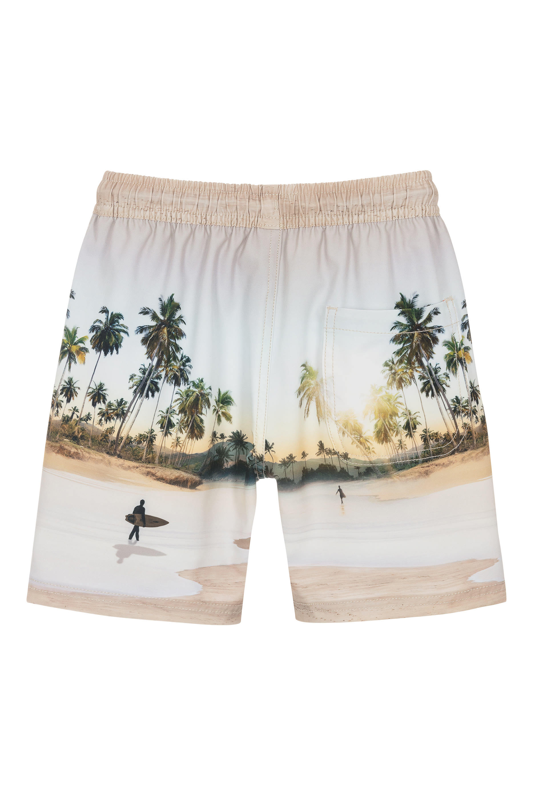 شورت مزين بنقشة ألواح ركوب الأمواج في جزيرة نيلسون للأطفال