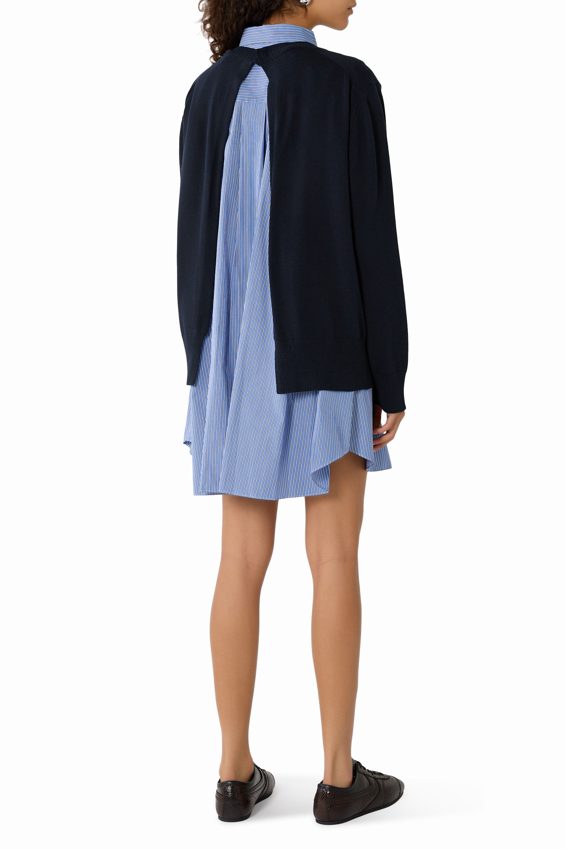 Hybrid Cotton Knit Shirt Dress