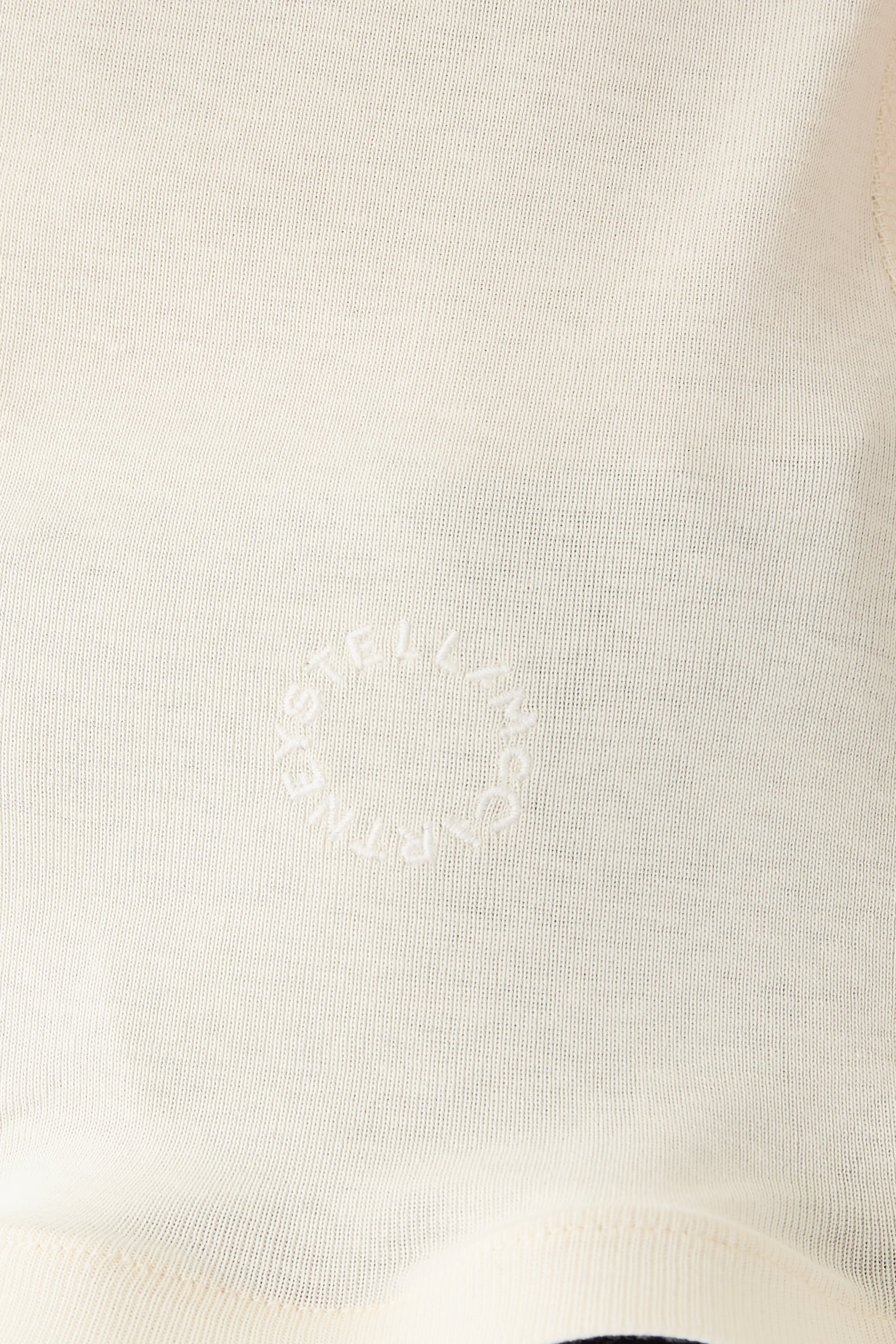 تيشيرت بتصميم مضلع مزين بكشكش