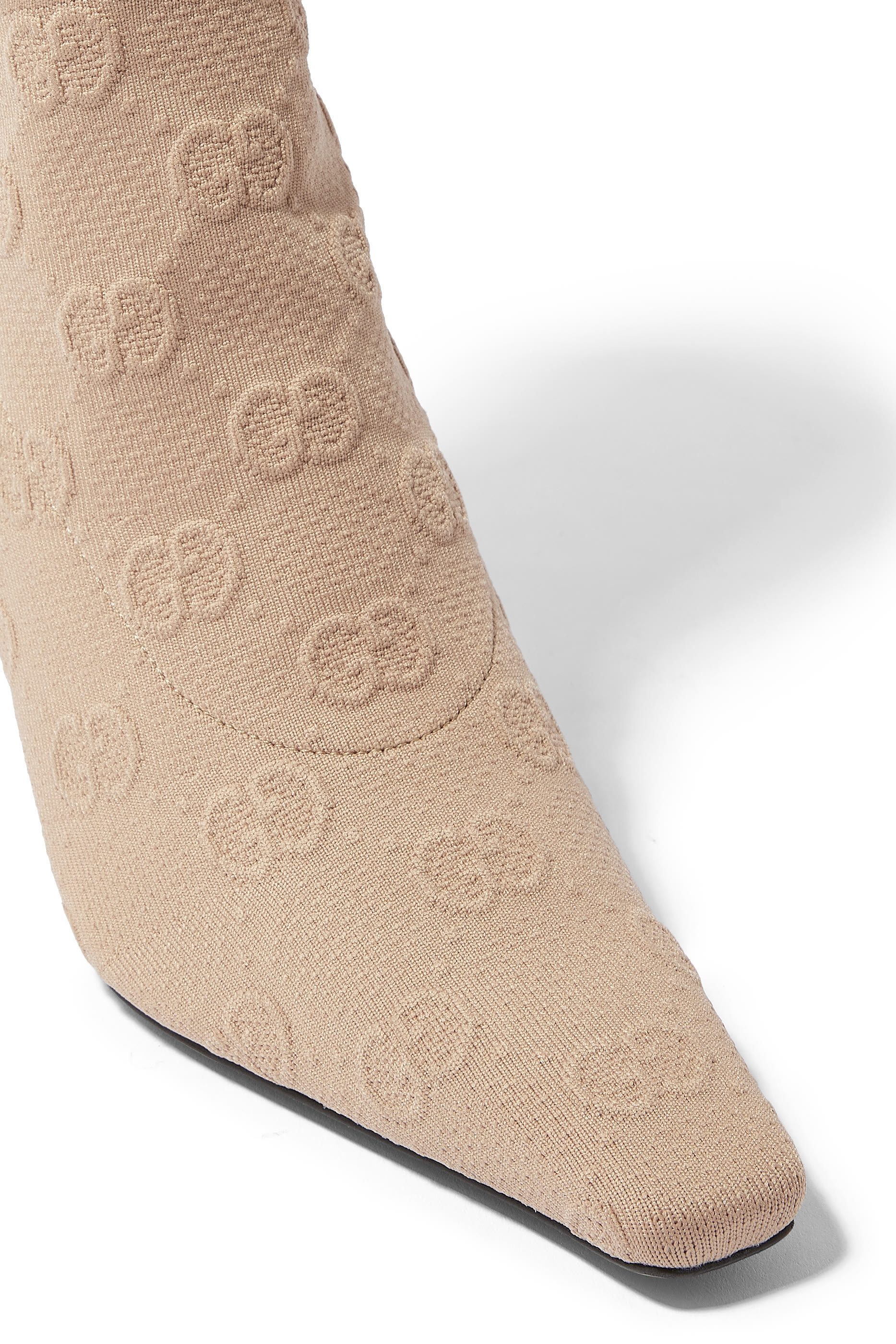 بوت منسوج بطول الكاحل 75 بحرفي شعار الماركة