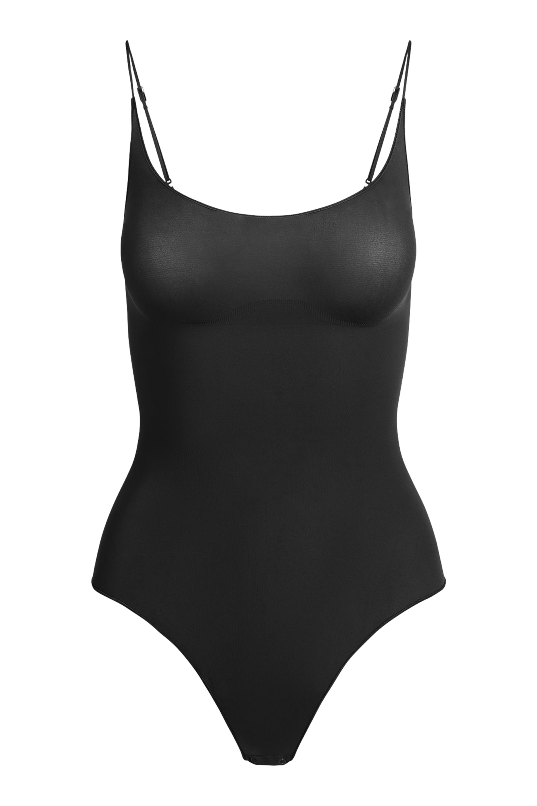 بودي سوت بتصميم ثونغ بلا حياكة شفاف