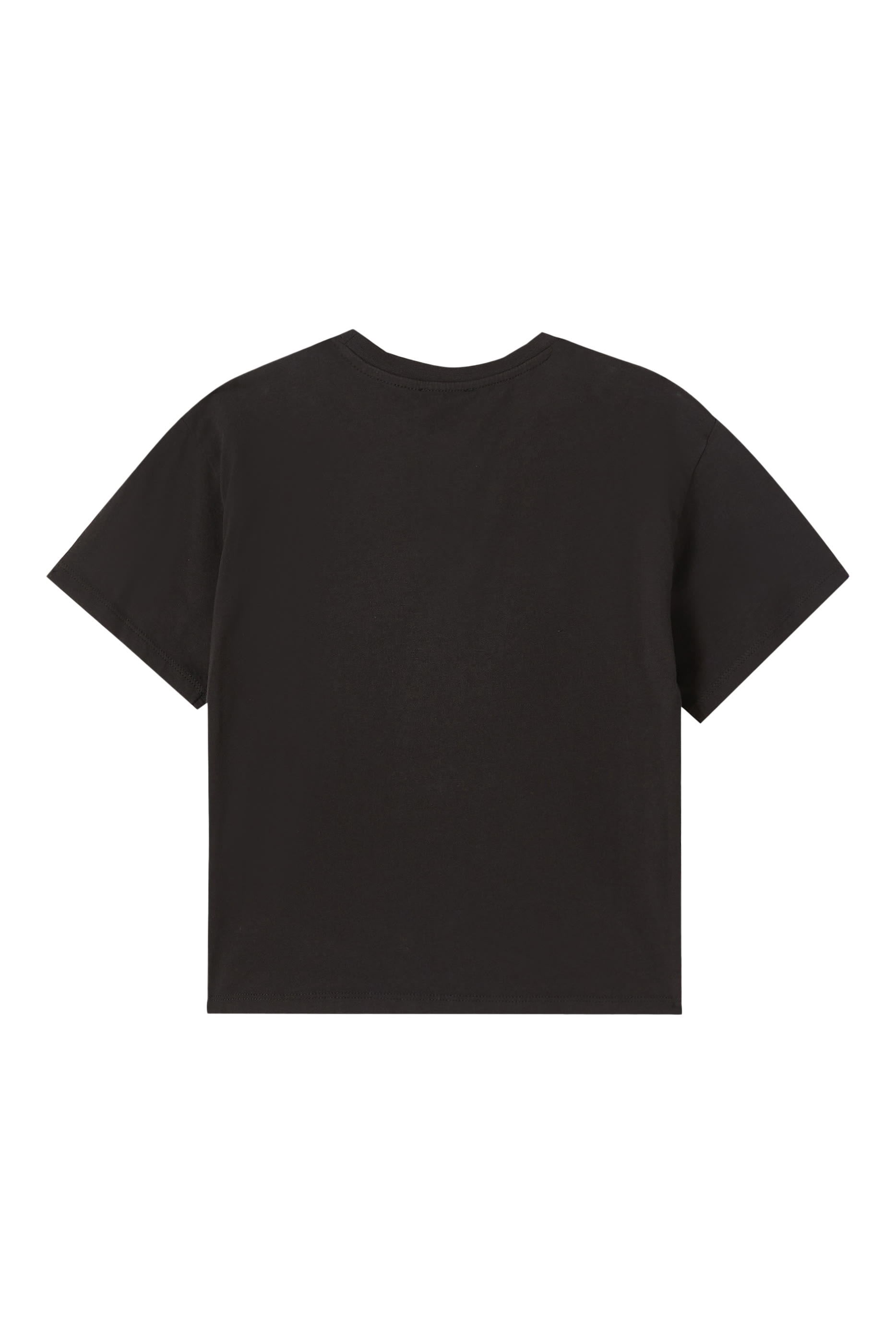 تيشيرت بشعار الماركة قطن للأطفال