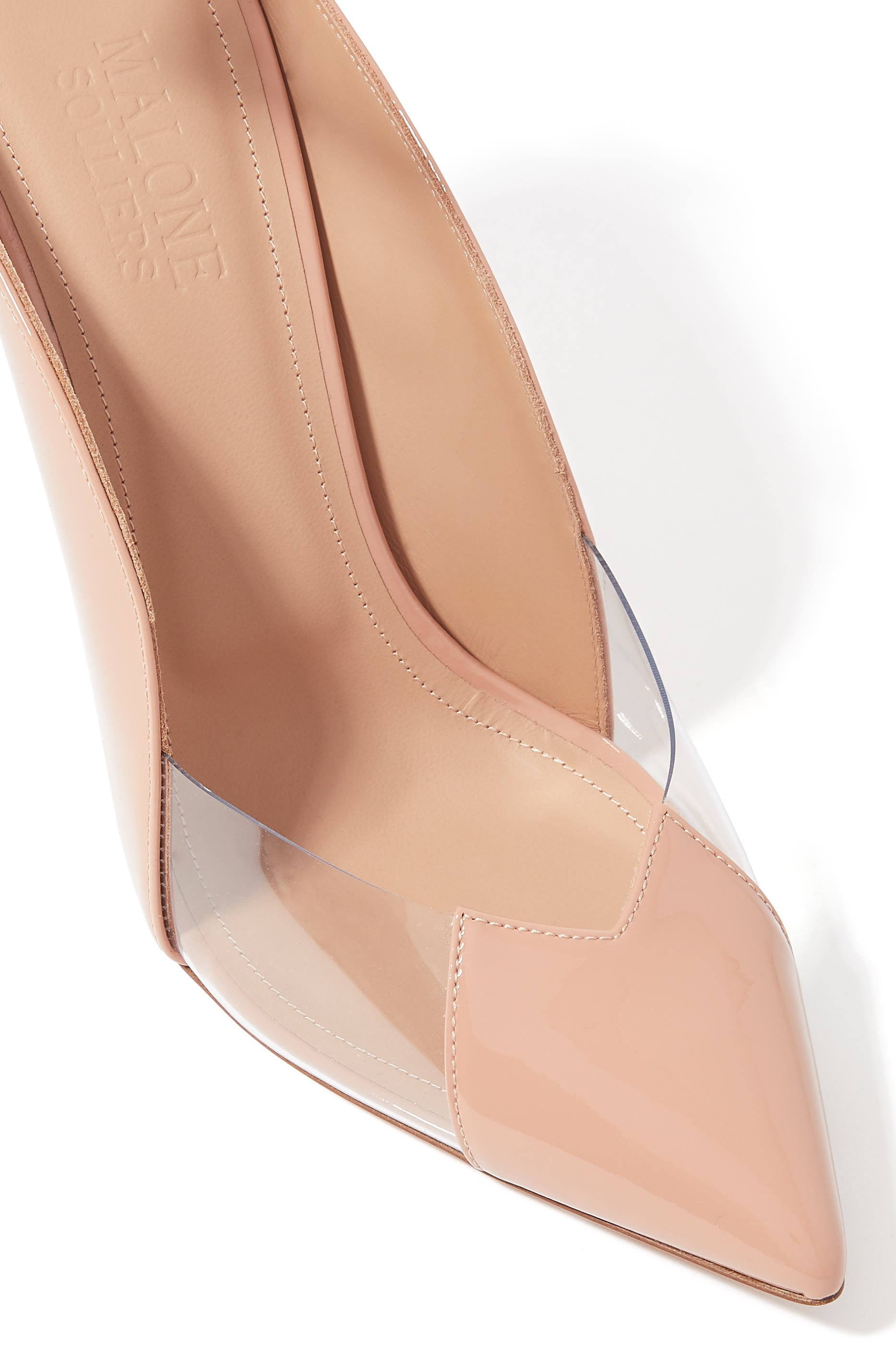 حذاء كلاسيكي ماليا 100 بفتحات جلد لامع