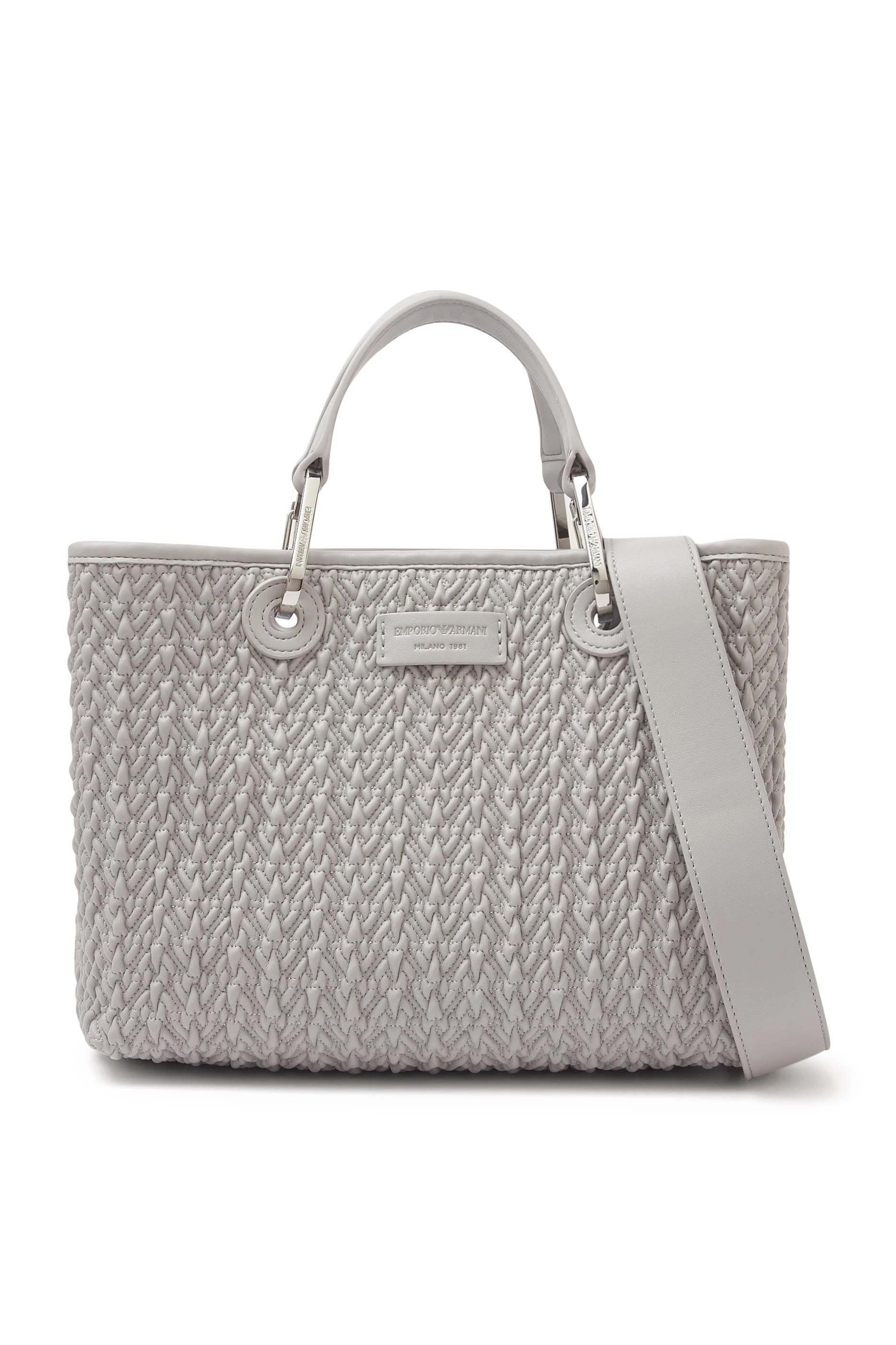 حقيبة يد ماي اي ايه صغيرة جلد بتفاصيل متداخلة