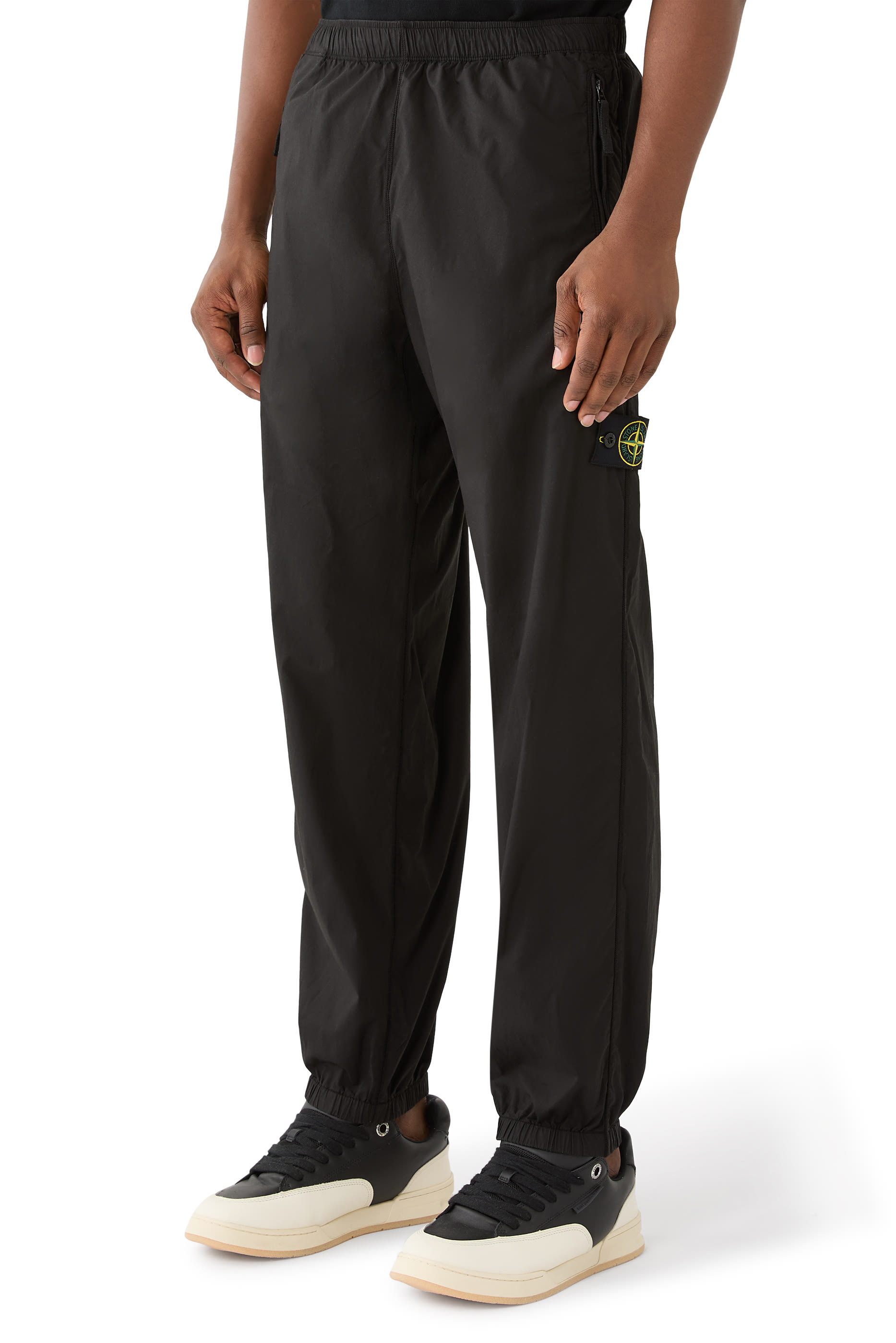 بنطال قطن تيلا مطاطي مصبوغ