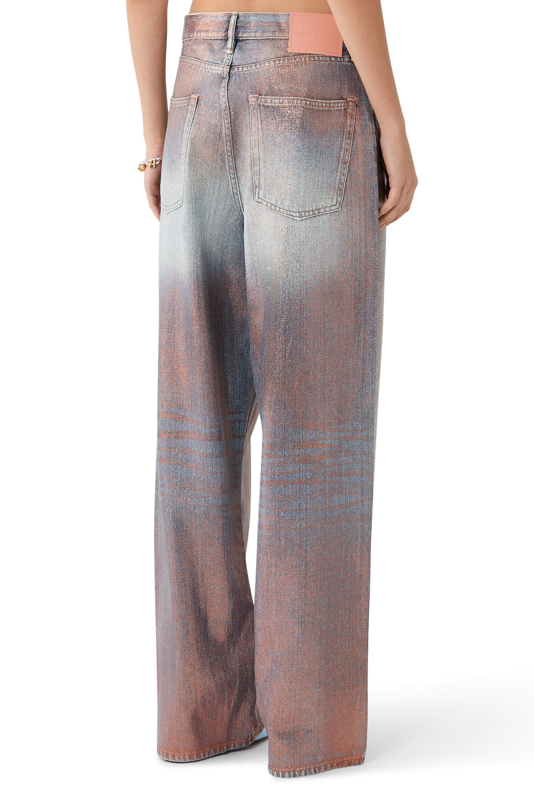 بنطال جينز _ 1981 بقصة فضفاضة مزين بغليتر