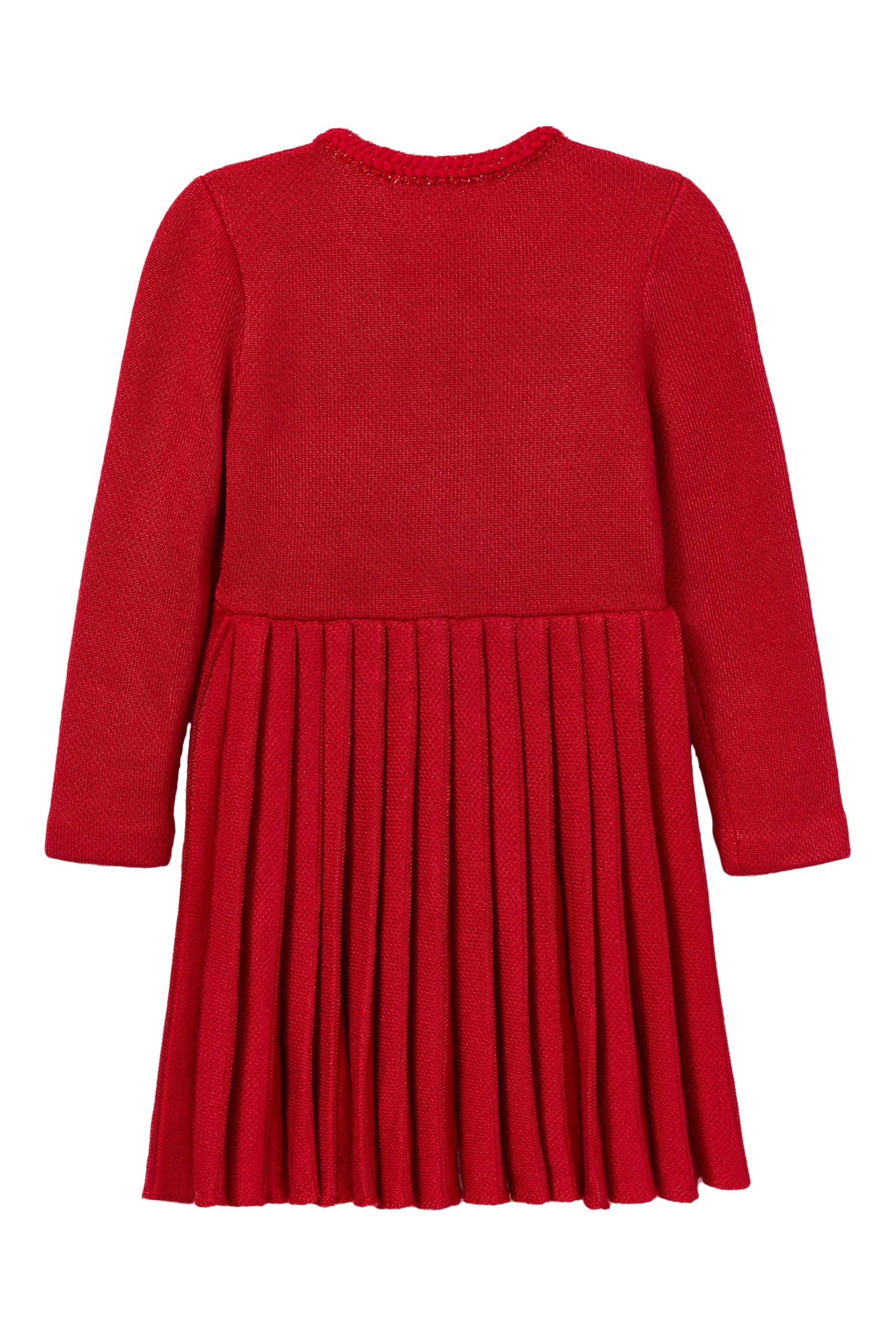 فستان نسيج بطيات للأطفال