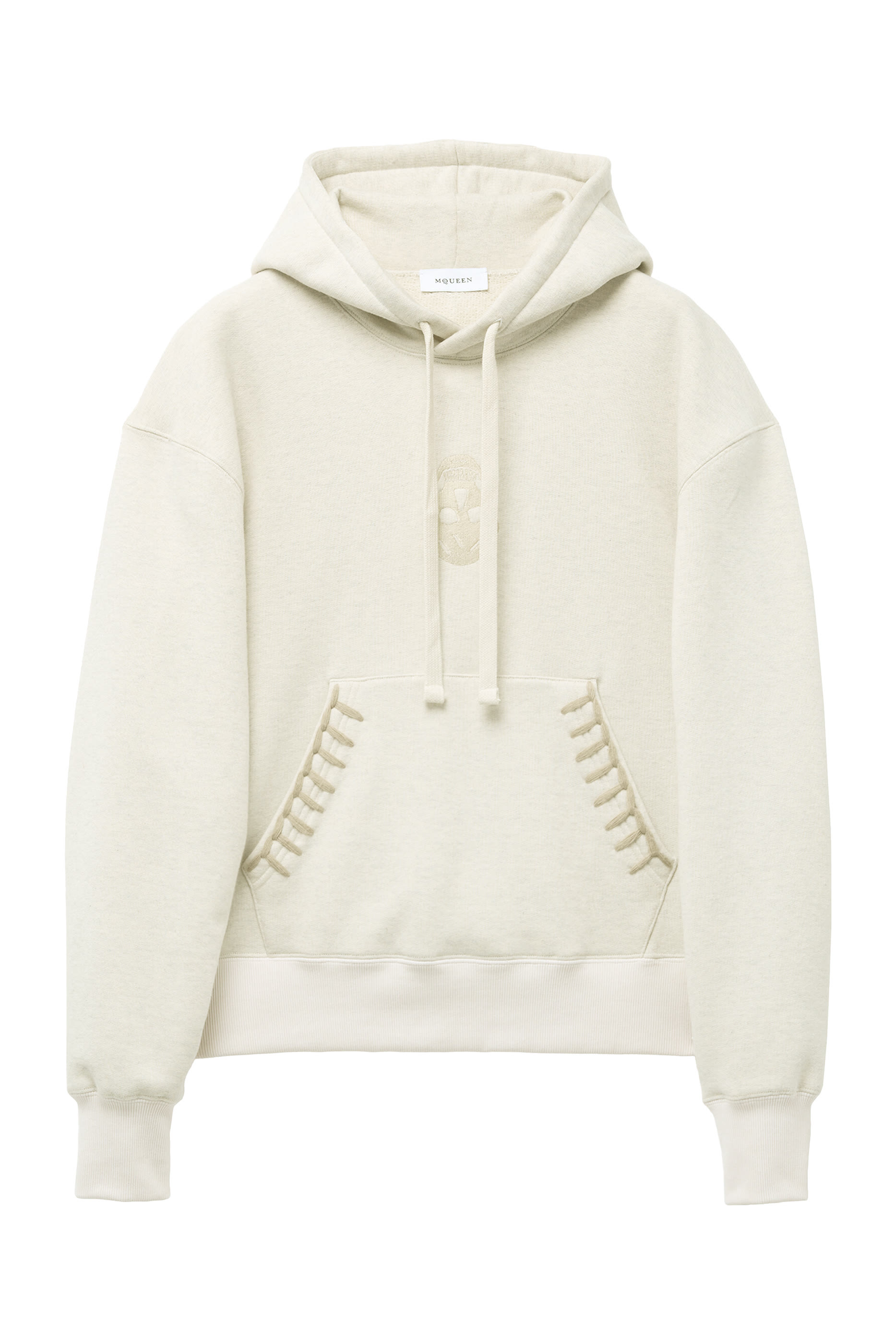 سويت شيرت بغطاء للرأس وتطريز بتصميم جمجمة