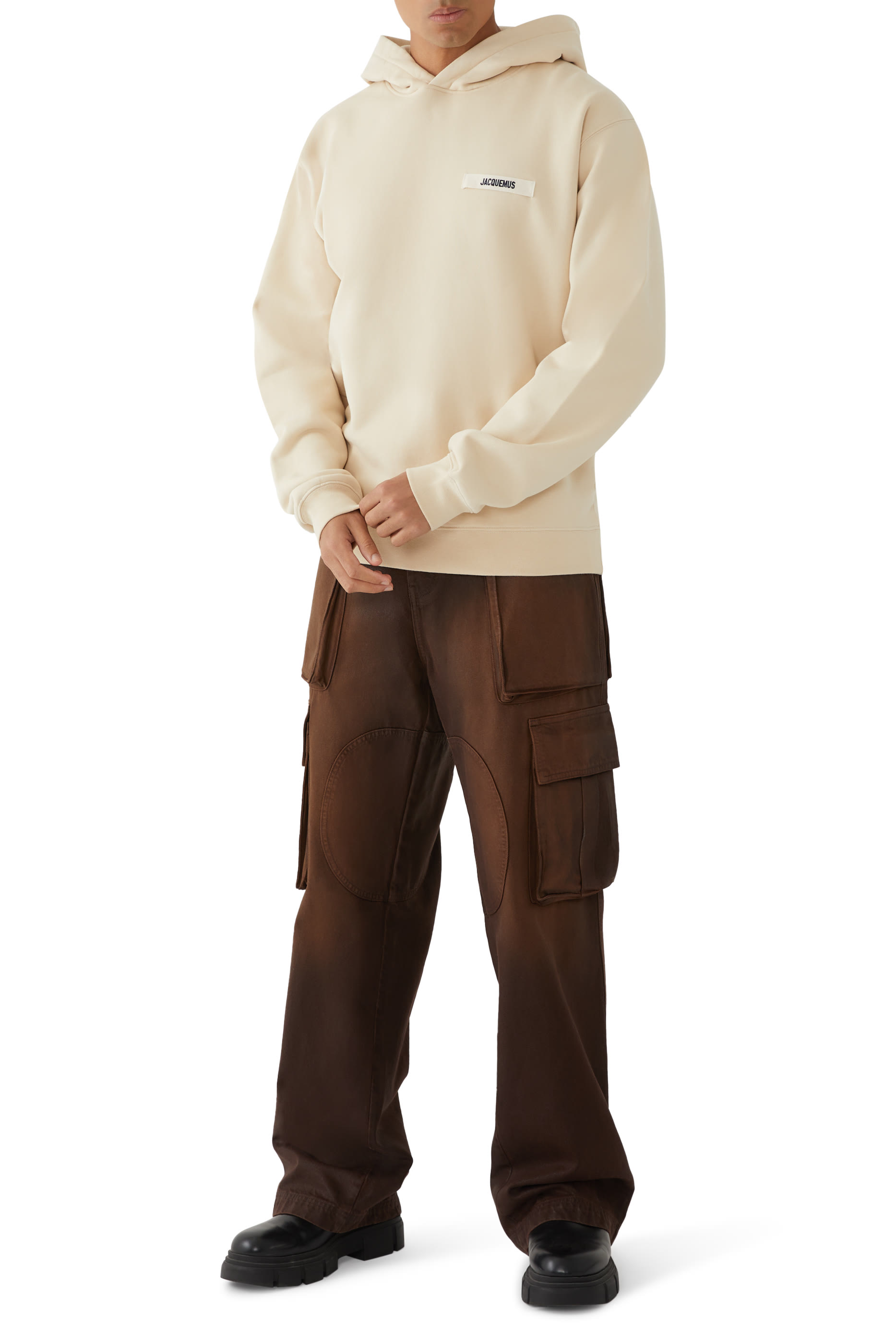 هودي قماش بارز الملمس