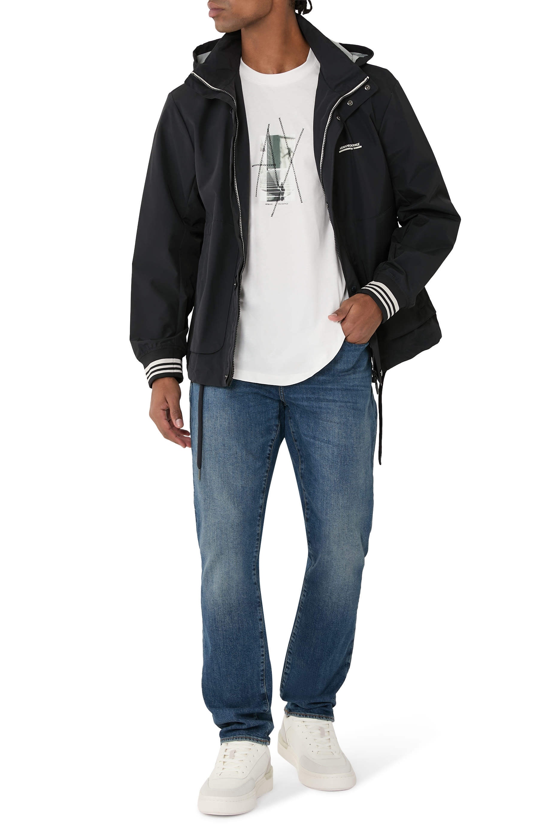 بنطال جينز بقصة ضيقة دنيم مطاطي