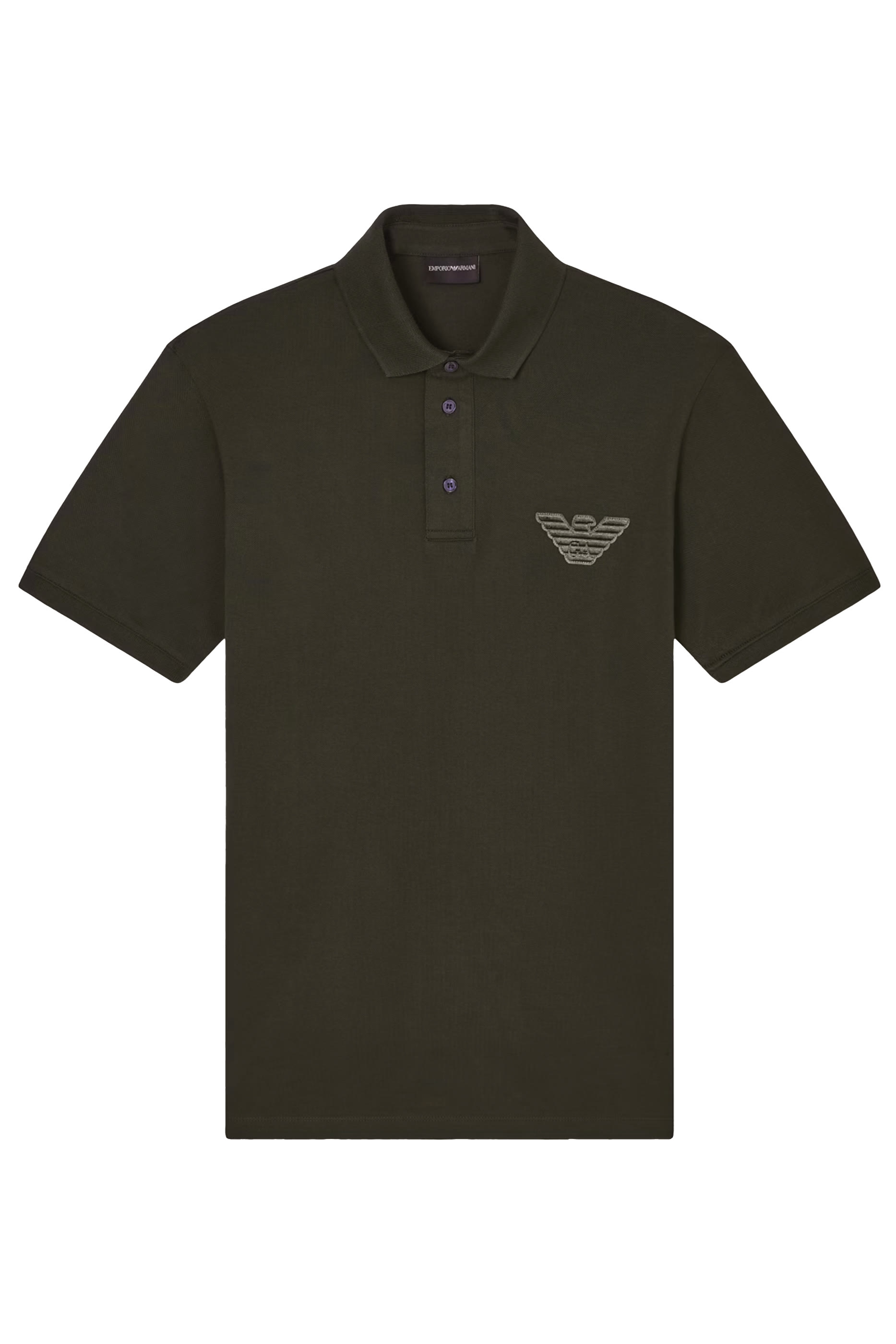 Eagle Patch Piqué Jersey Polo Shirt