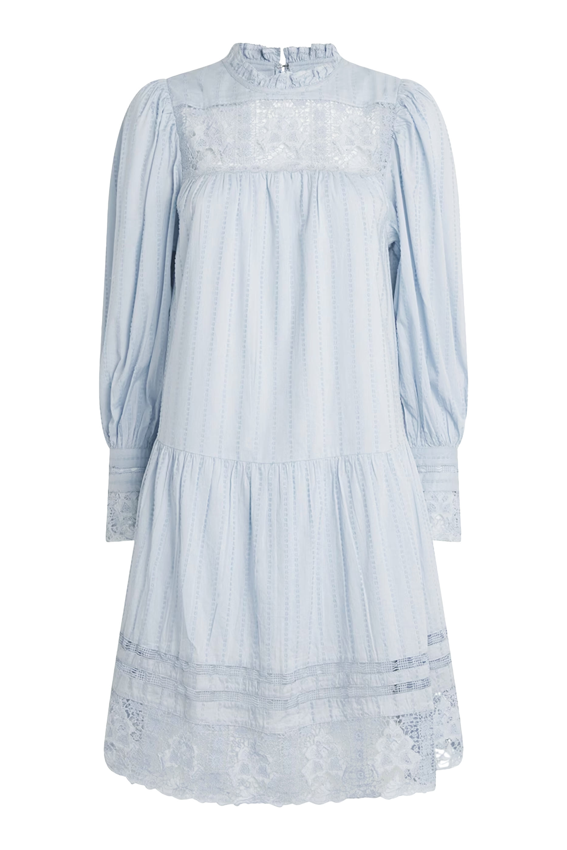 فستان كوليت قصير بأكمام طويلة