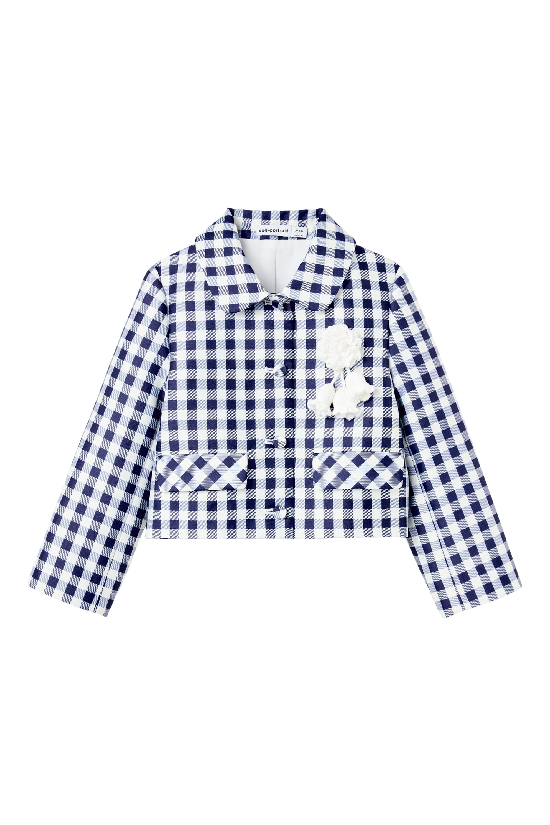 جاكيت بنقشة مربعات تافيتا للأطفال