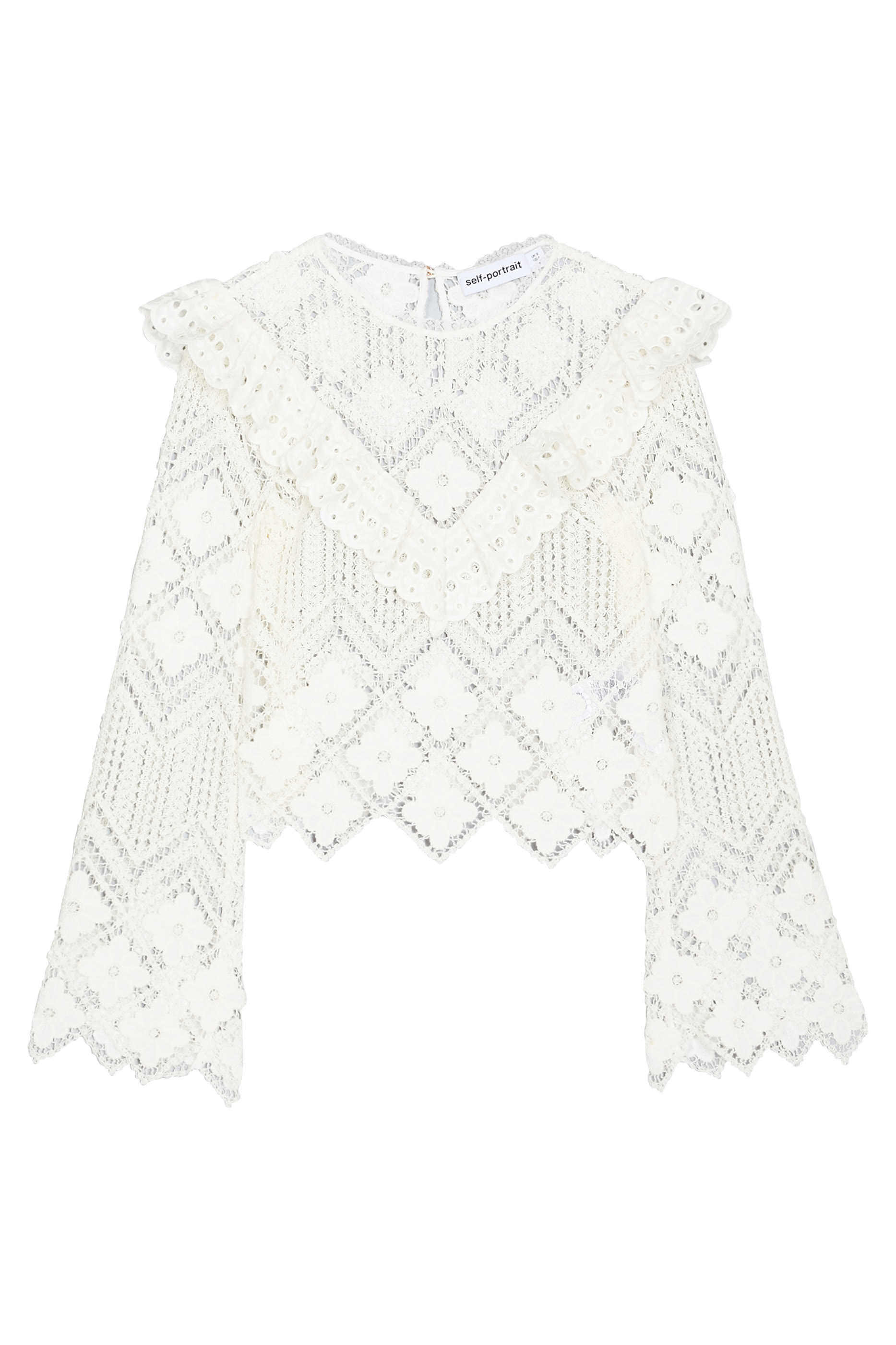 بلوزة كروشيه ودانتيل