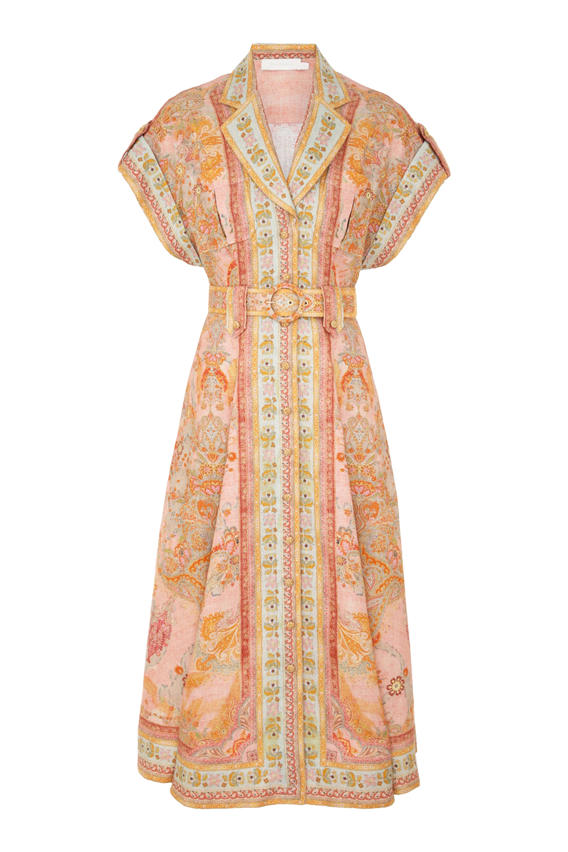 فستان متوسط الطول بتصميم قميص أكاسيا