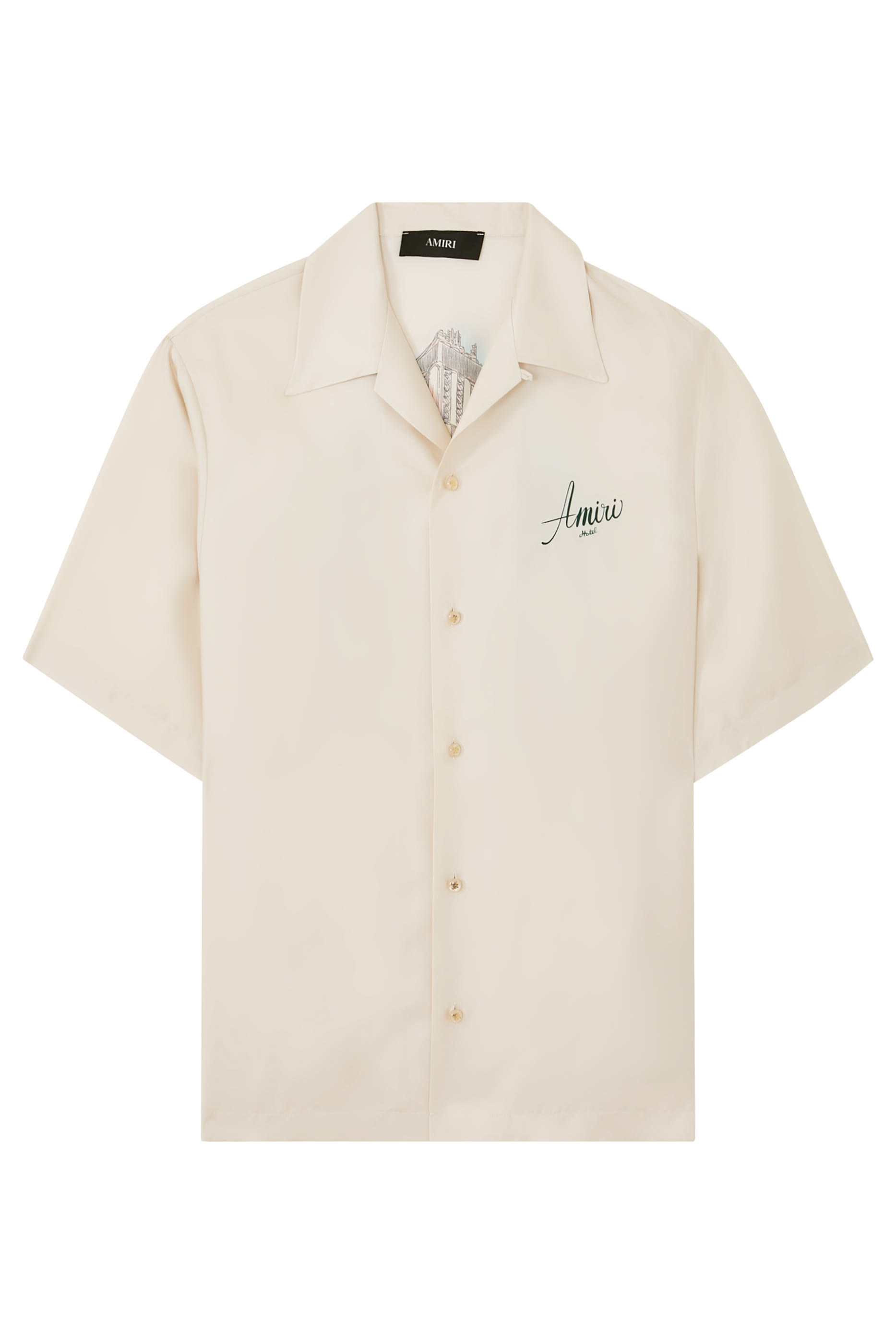 قميص بولينج بنقشة هوليوود