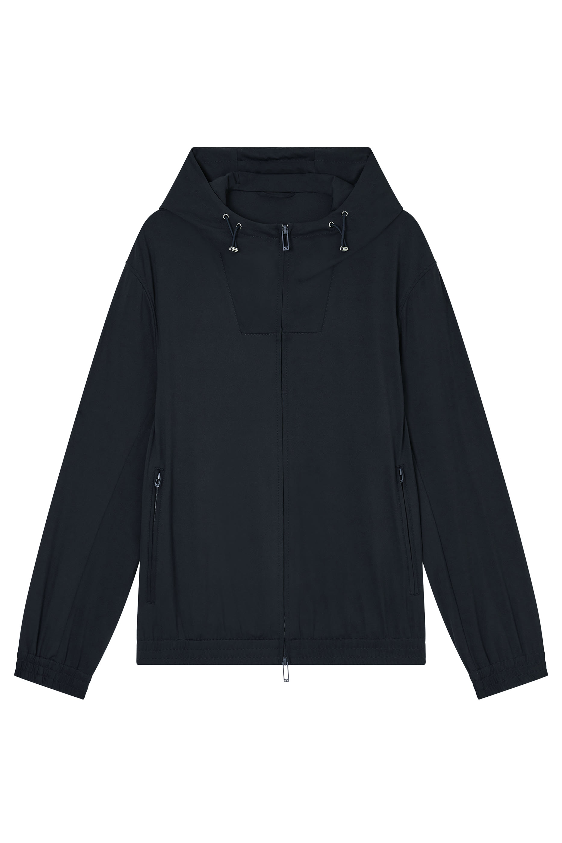 Stretch-Nylon Hooded Blouson 