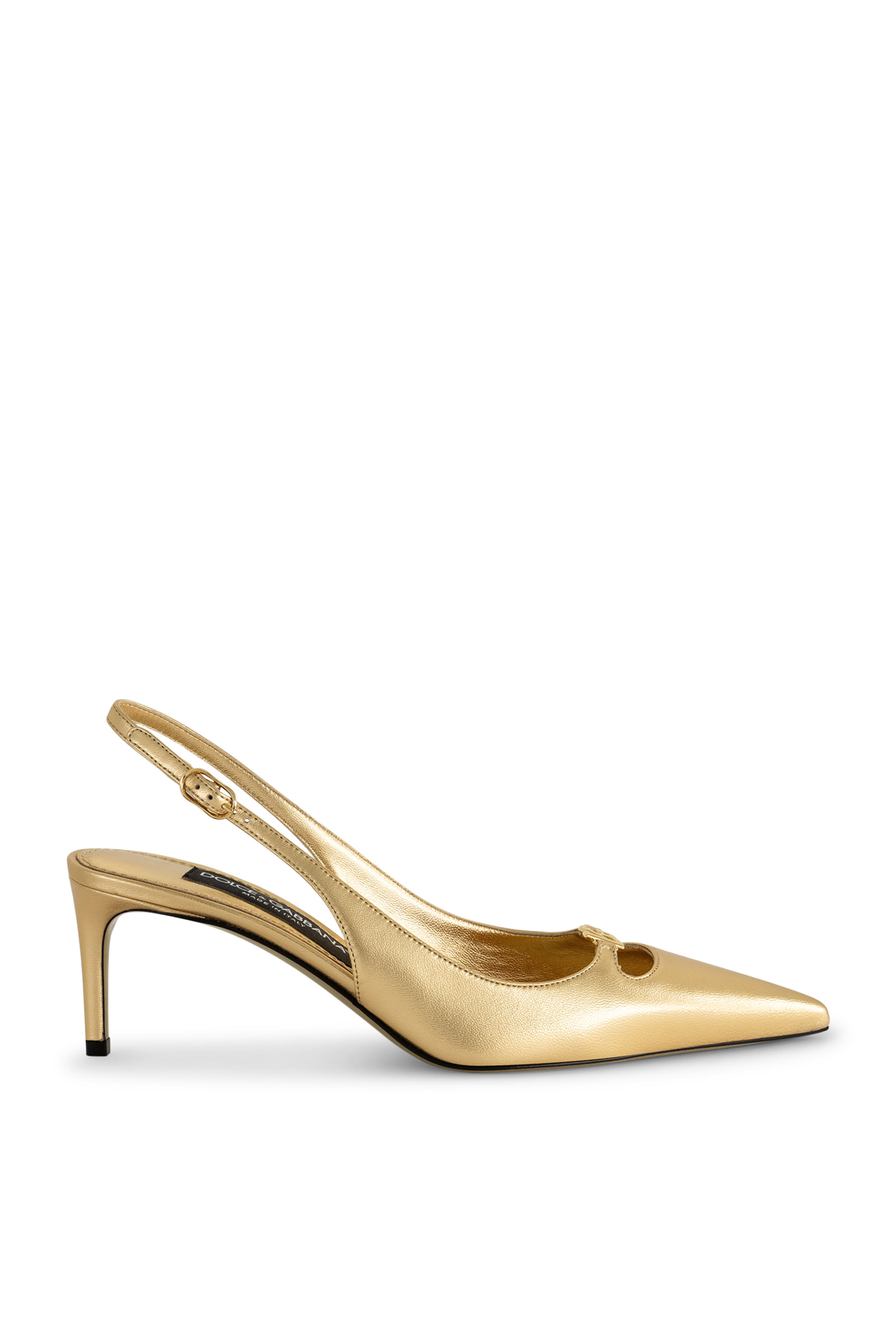 حذاء كلاسيكي بسير خلفي جلد نابا لامع