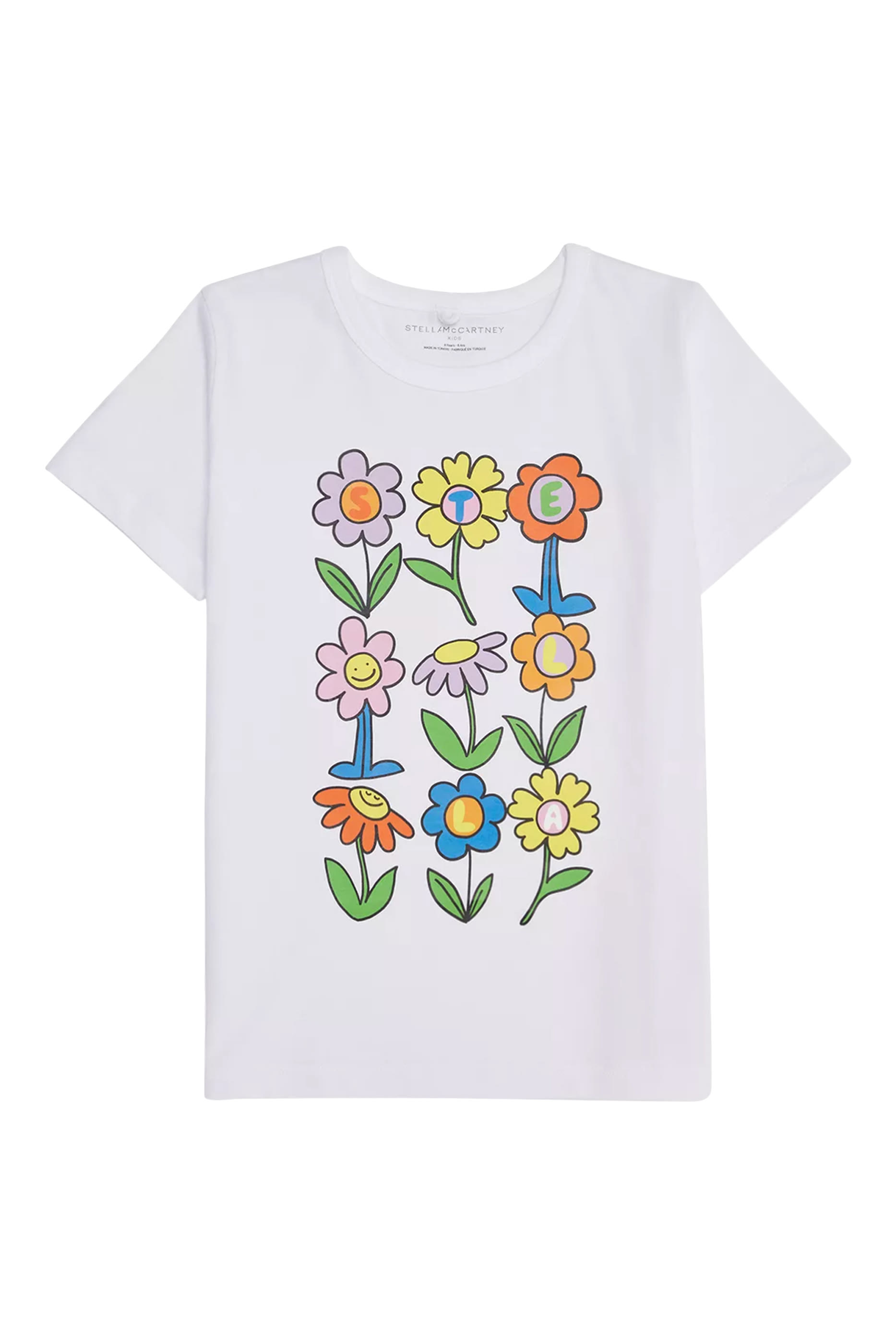 تيشيرت بطبعة أزهار للأطفال