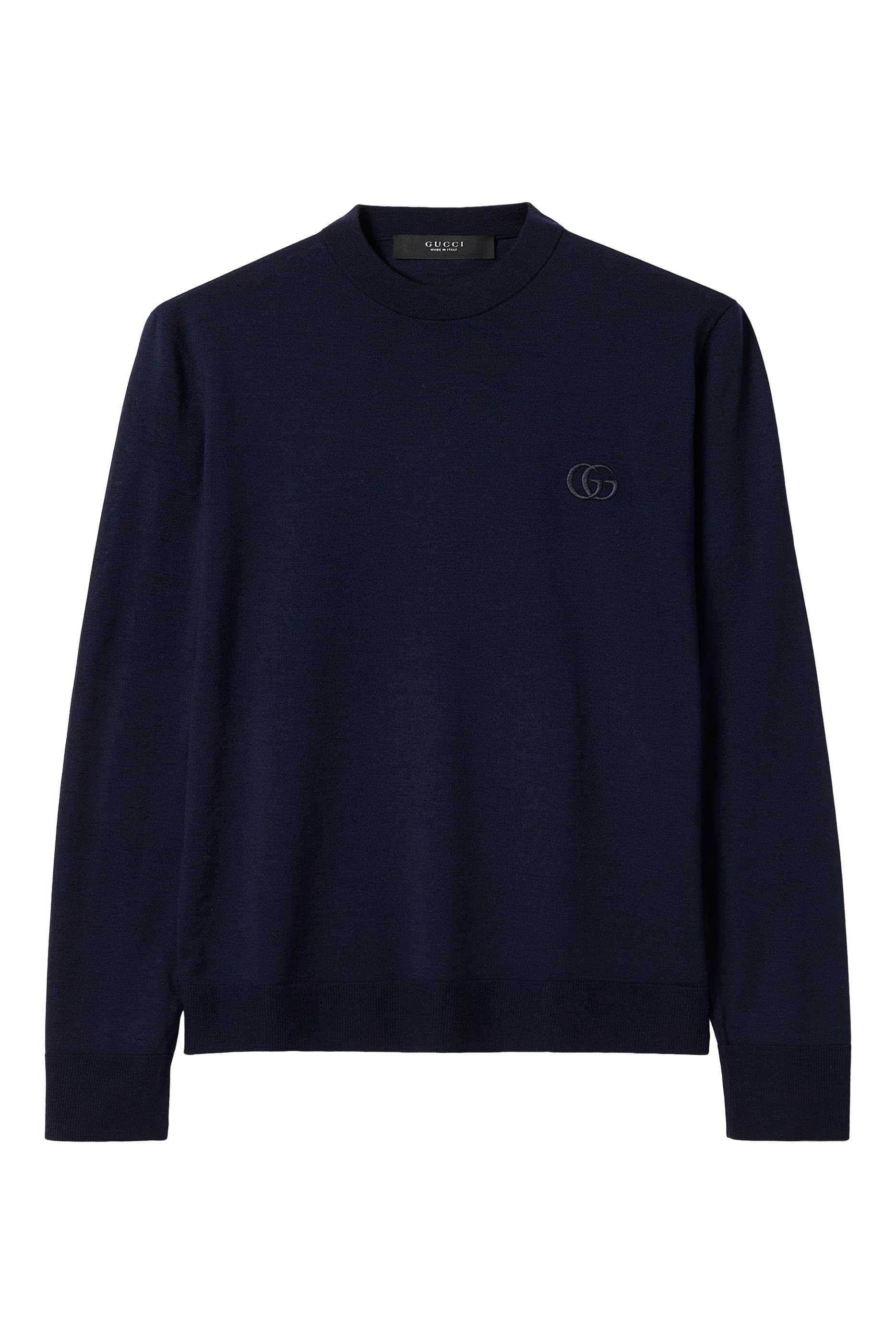 كنزة مطرزة نسيج صوف