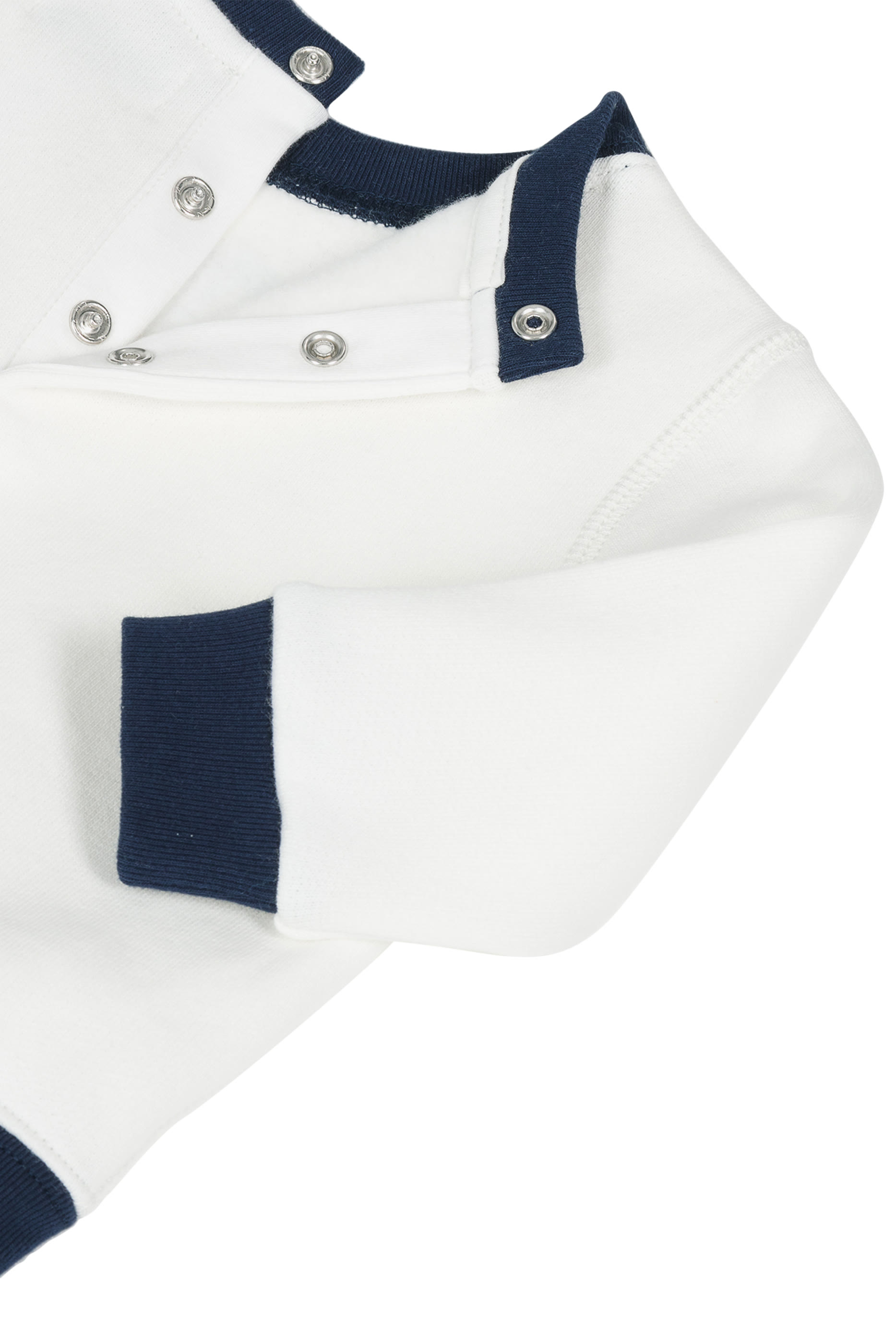 طقم سويت شيرت وبنطال رياضي بشعار الماركة للأطفال