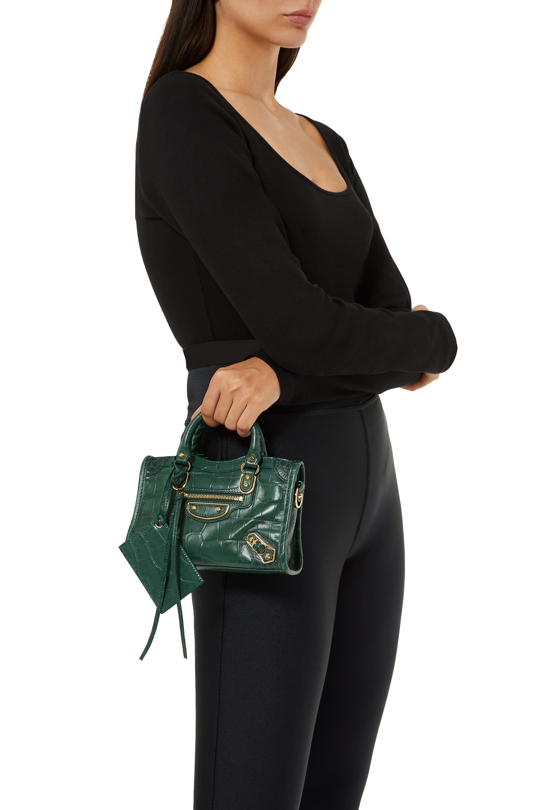 حقيبة نانو سيتي بتصميم كلاسيك لامع