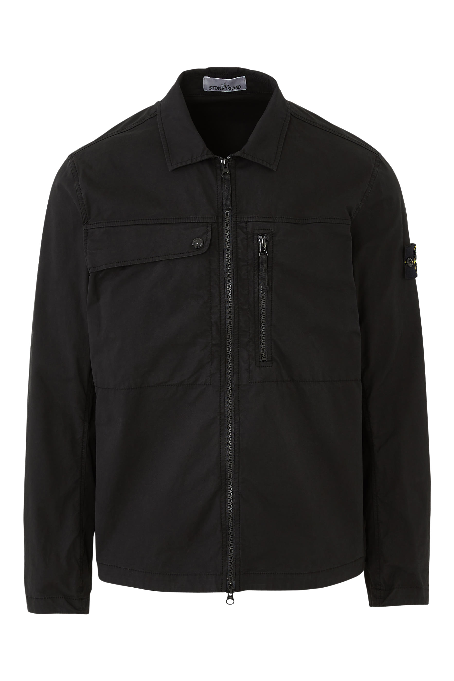 جاكيت بتصميم قميص قطن مطاطي