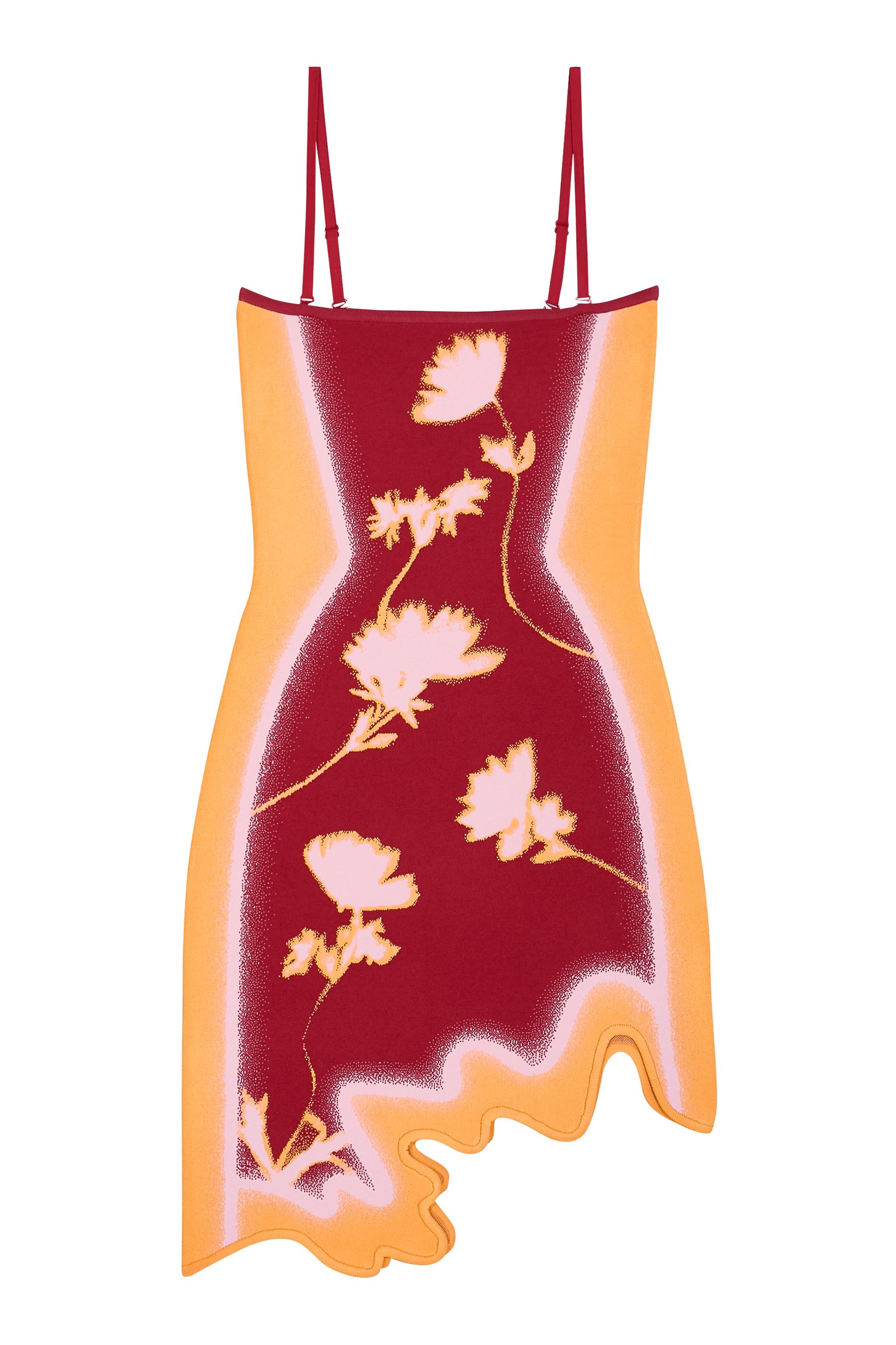 فستان ليندون قصير بتصميم متموج