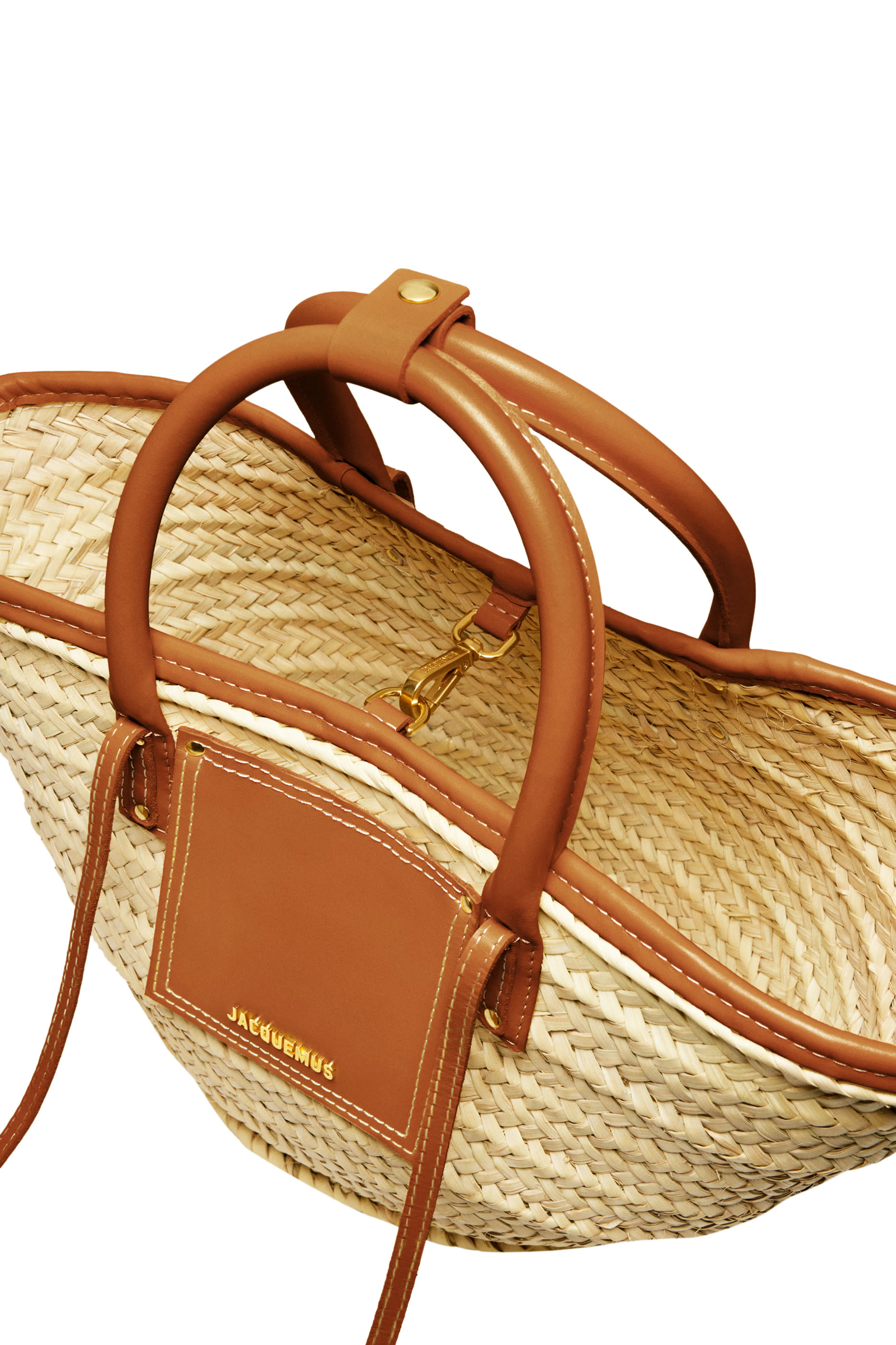 حقيبة يد لو بانيير سولي متوسطة بتصميم سلة