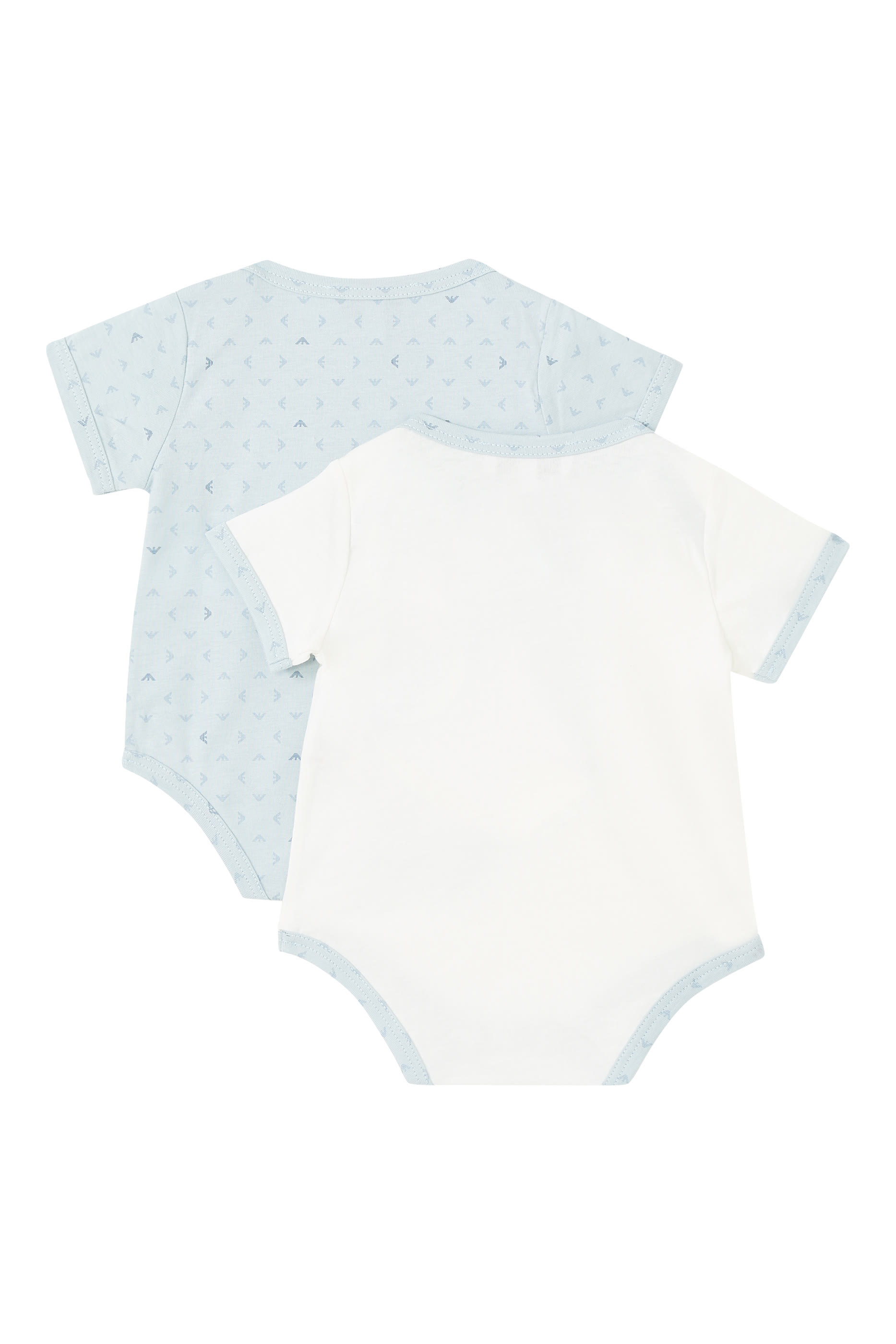 طقم أفرول بأكمام قصيرة بشعار الماركة، قطعتين