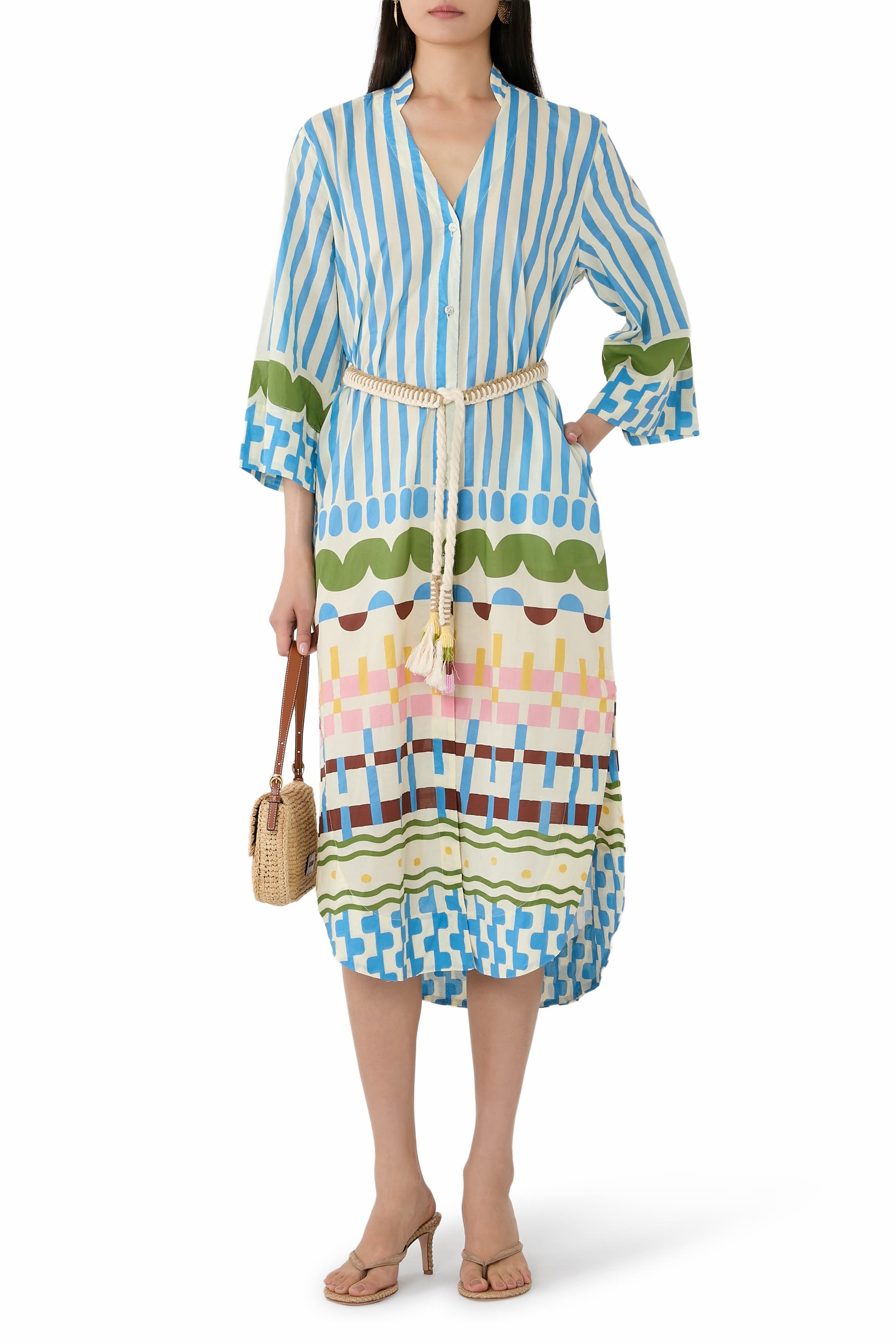 فستان سونا بحزام