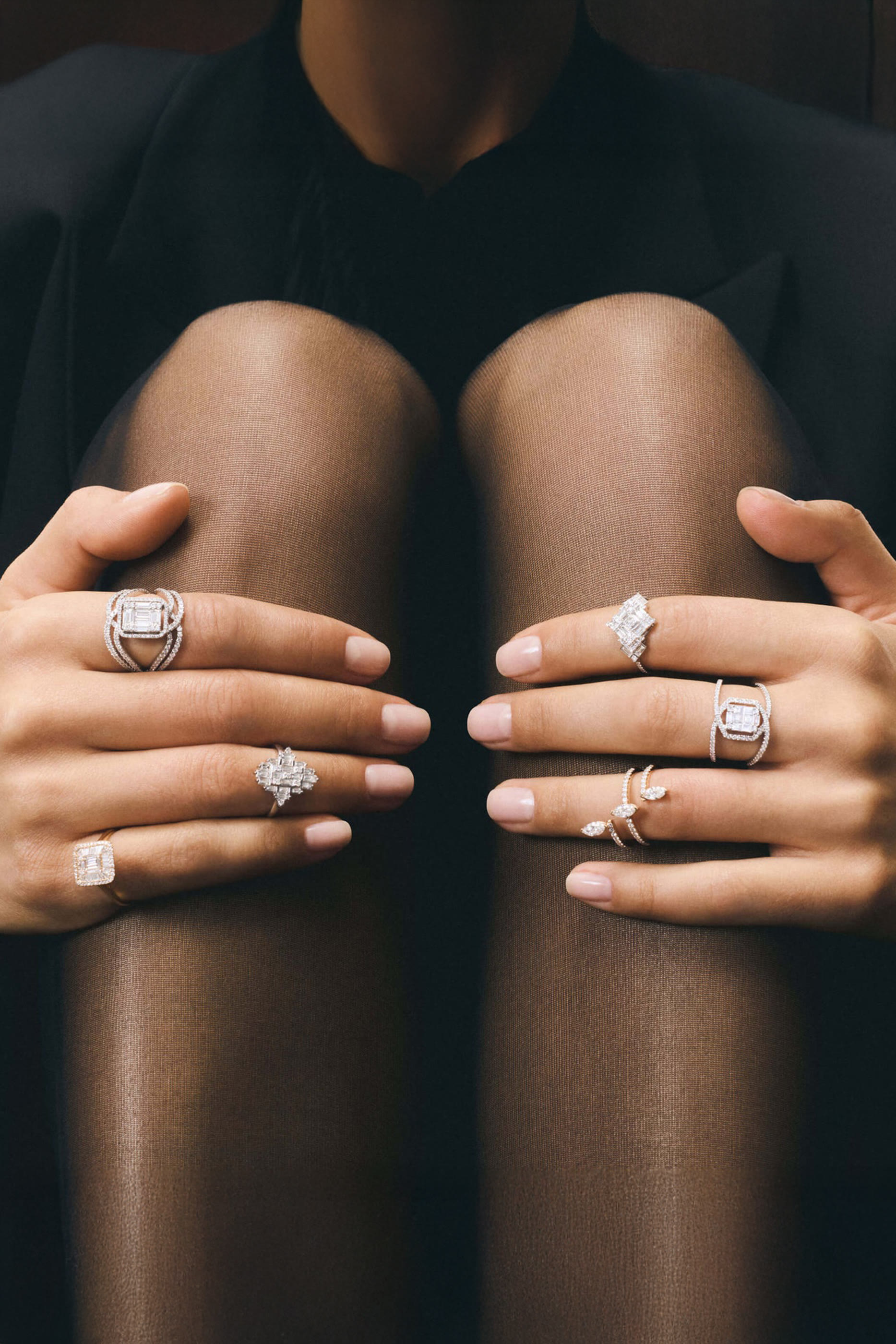 خاتم سكارليت بيفرلي هيلز مرصع بالماس، ذهب وردي عيار 18