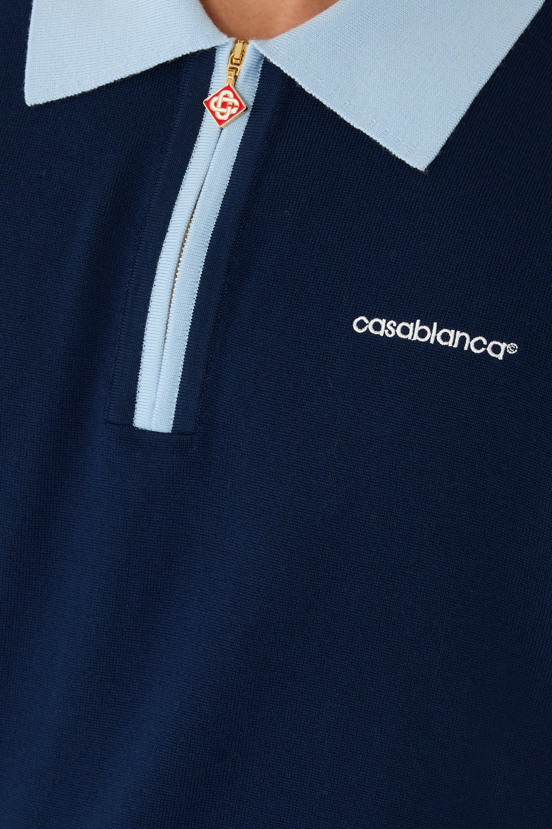 Merino Knit Tennis Polo Shirt
