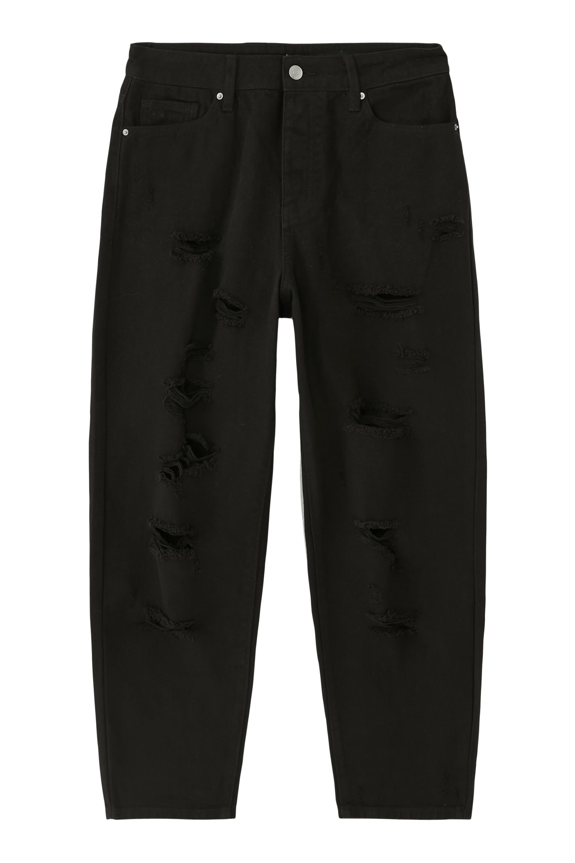 بنطال جينز مريح بتفاصيل ممزقة