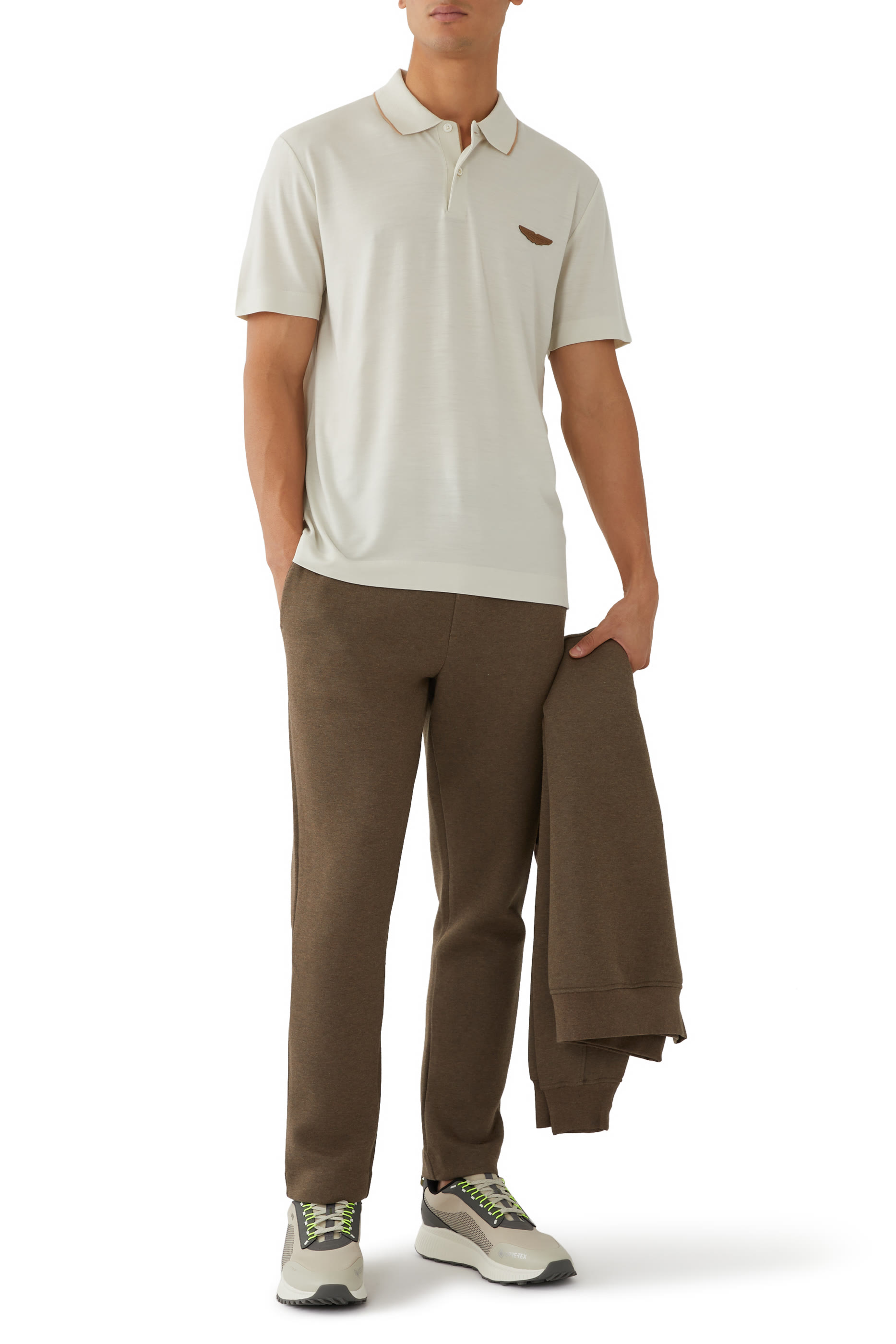 قميص بولو ال-روري أستون مارتن صوف ميرينو