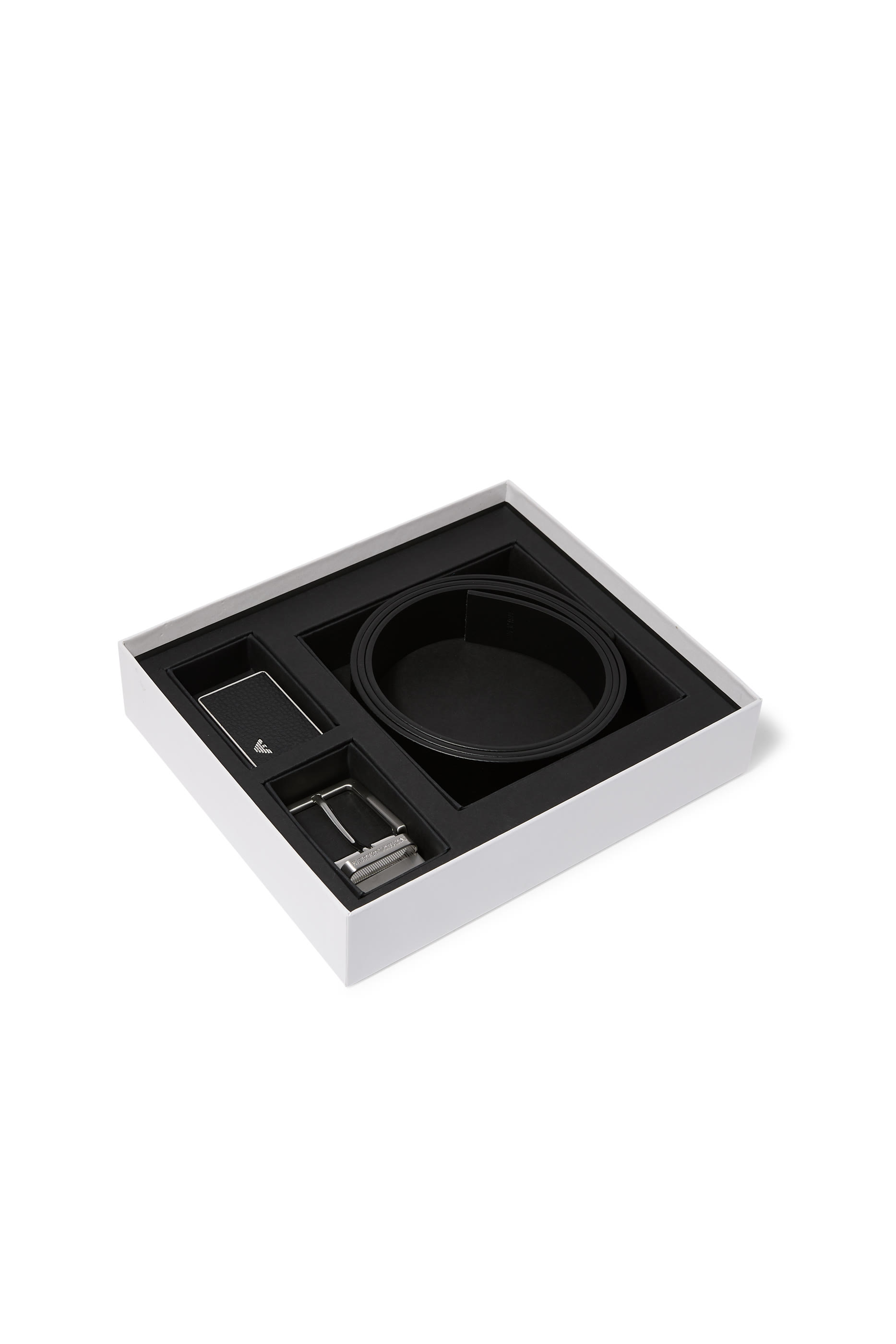 طقم علبة حزام بإبزيمين 