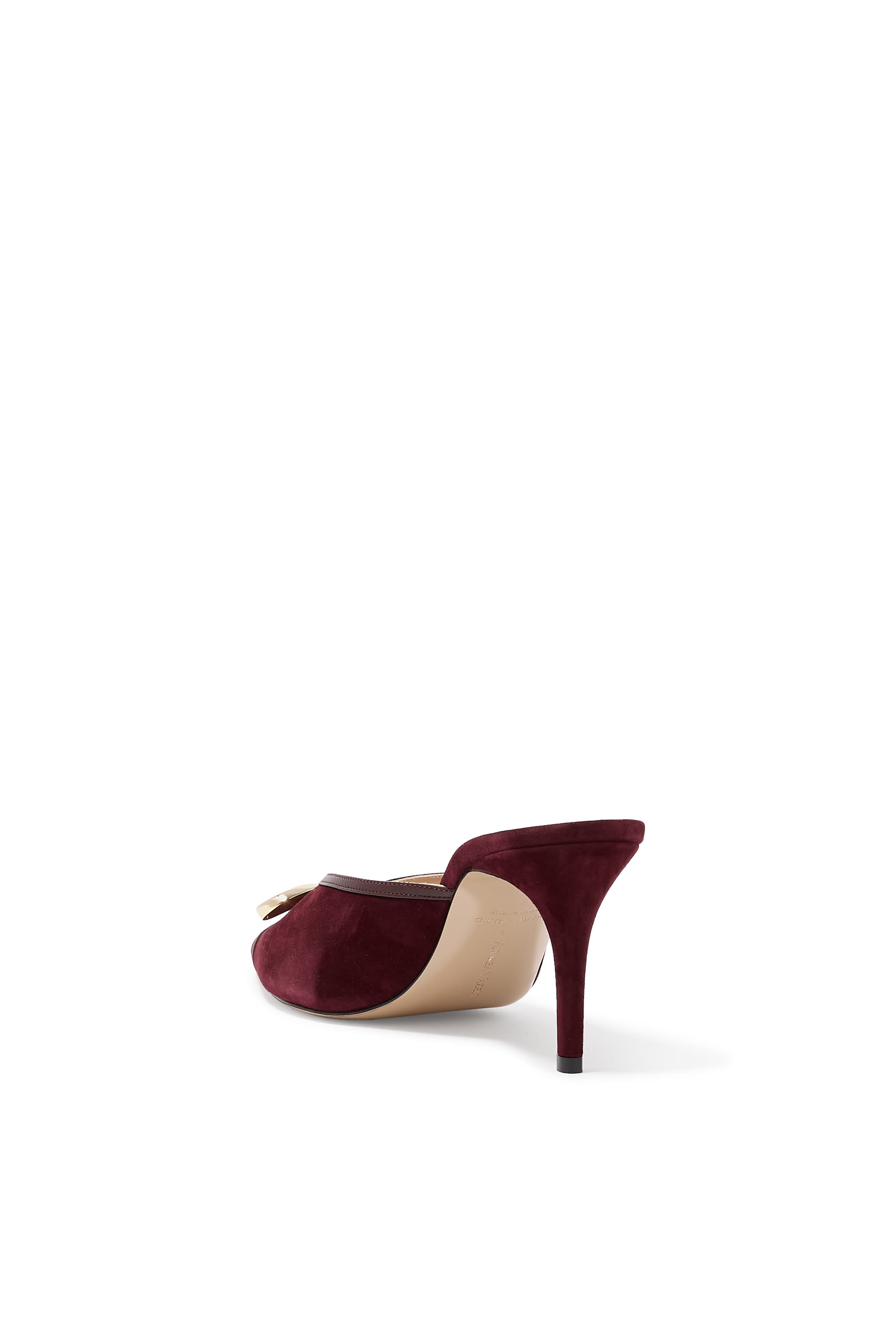 حذاء 75 مفتوح من الخلف بربطة فيونكة شمواه