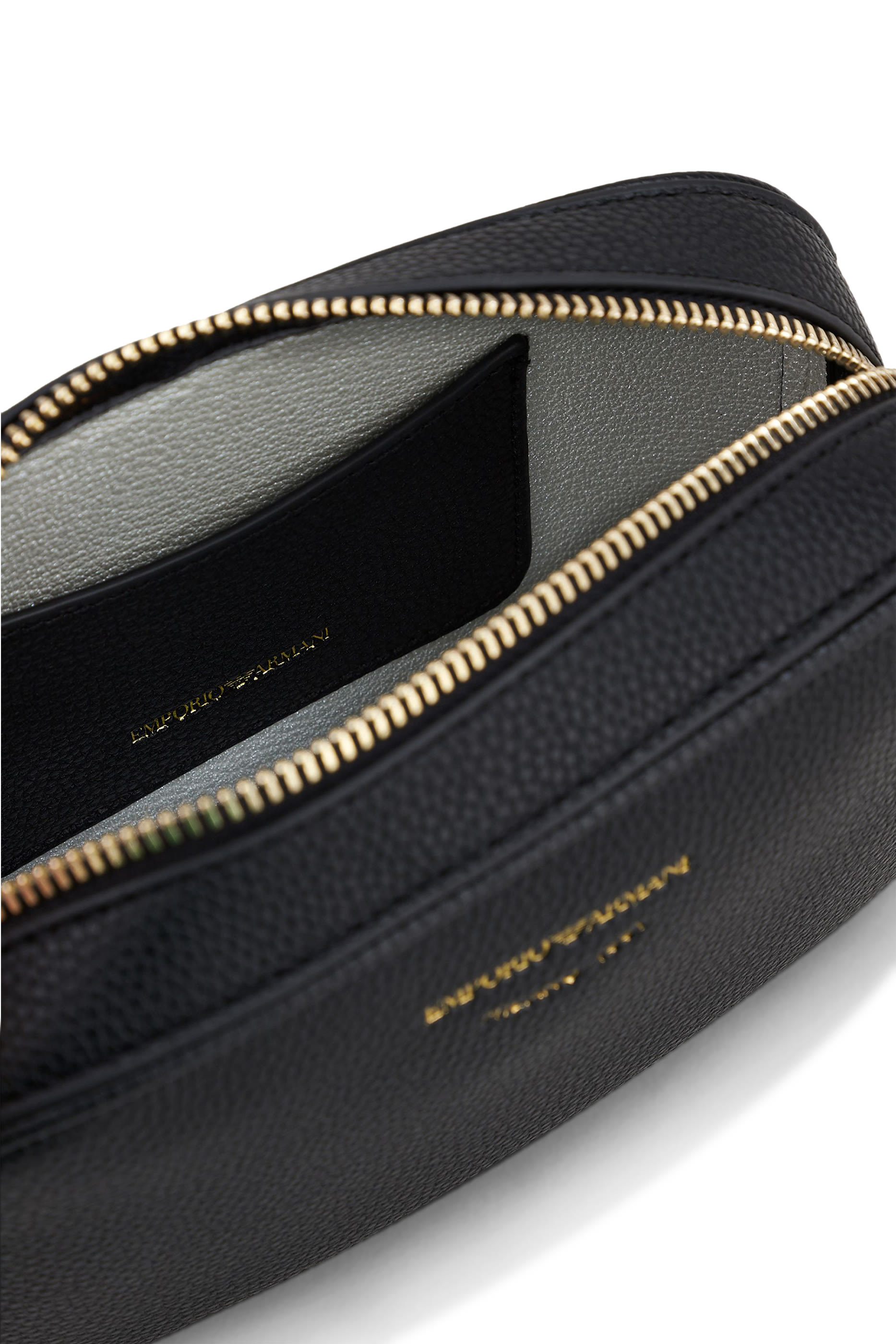 حقيبة كاميرا بطبعة جلد غزال بحمالة كتف