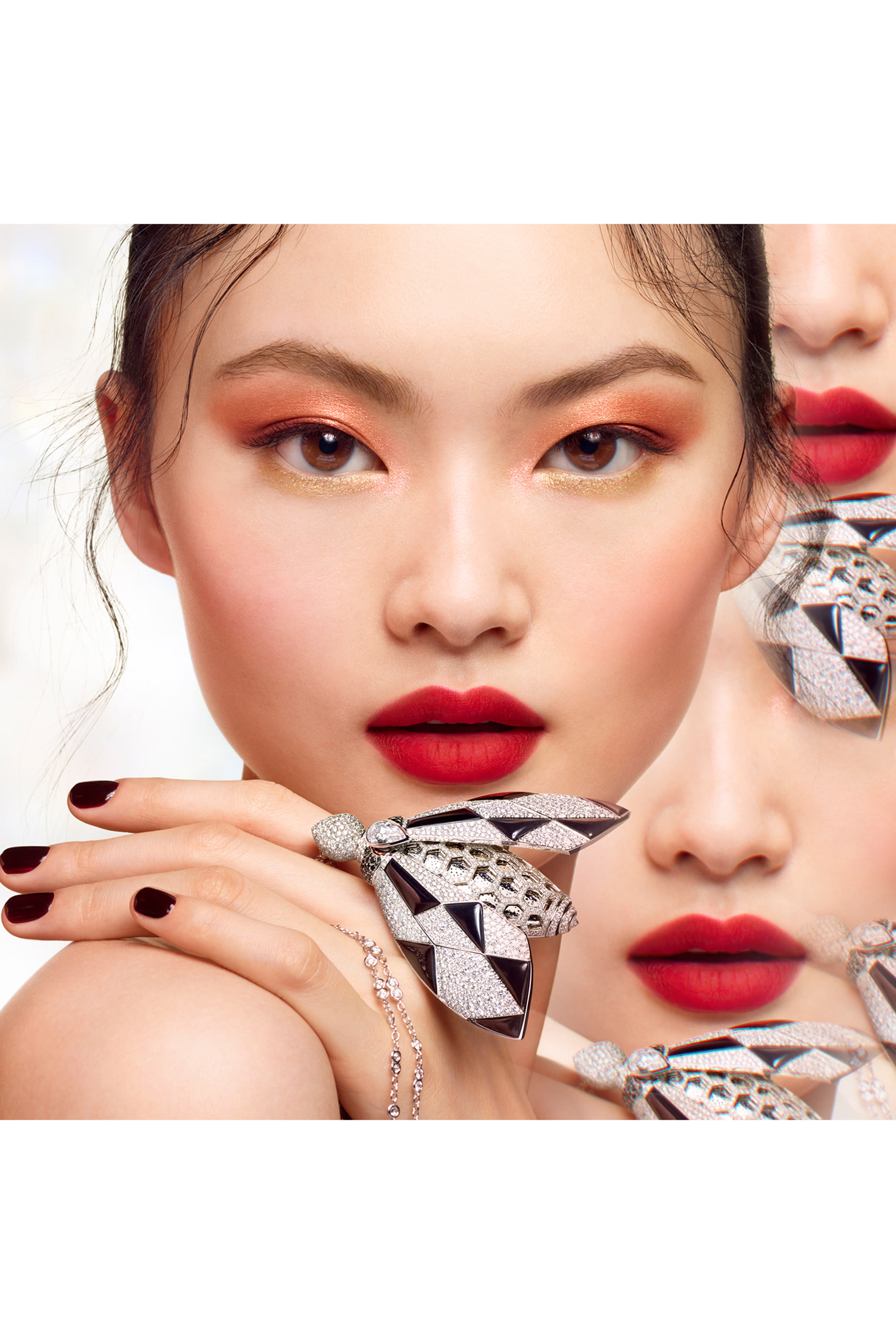 عبوة إعادة ملء أحمر شفاه روج جي لاكجوريوس فلفيت