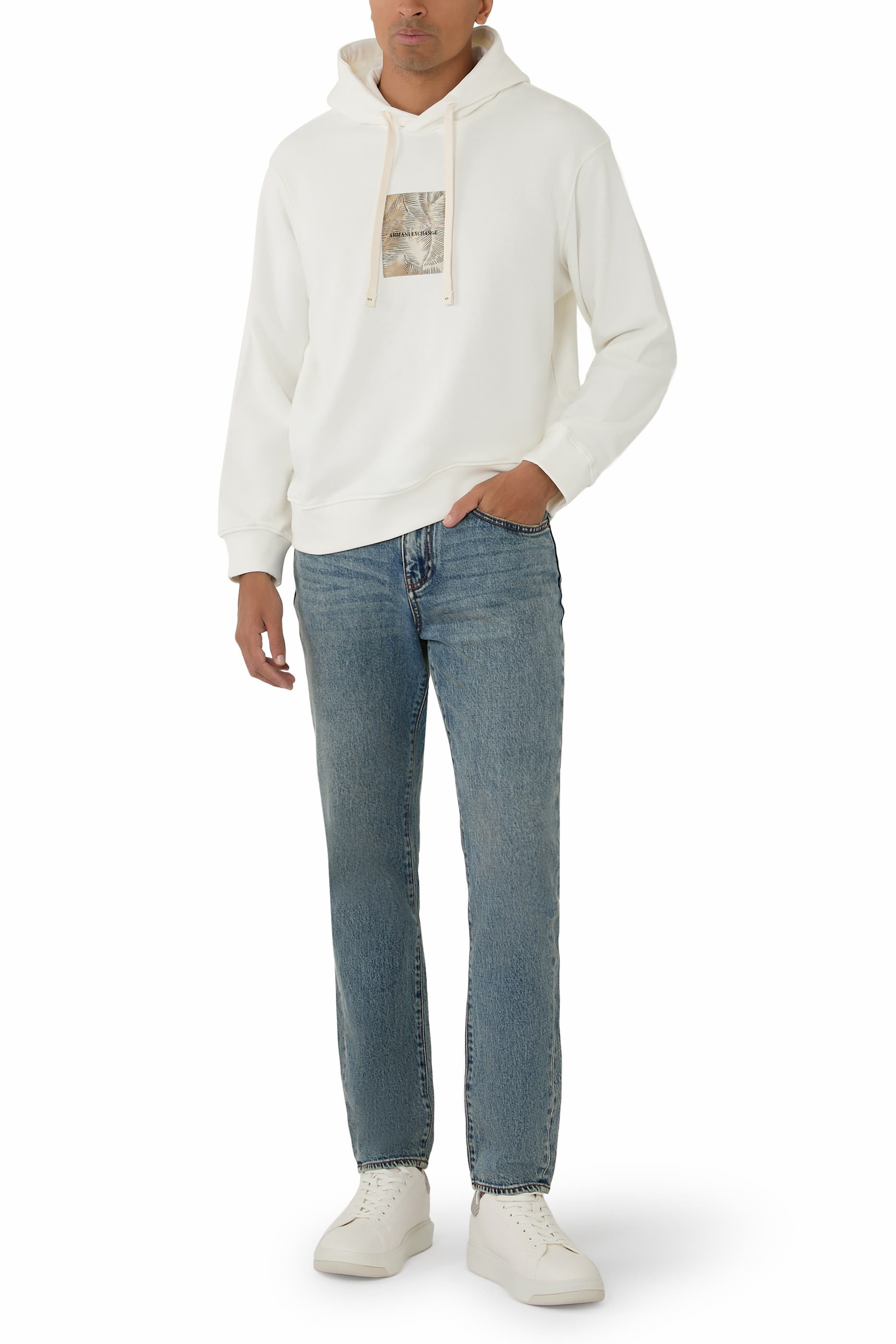 سويت شيرت إيبيزا بتصميم هودي بشعار الماركة