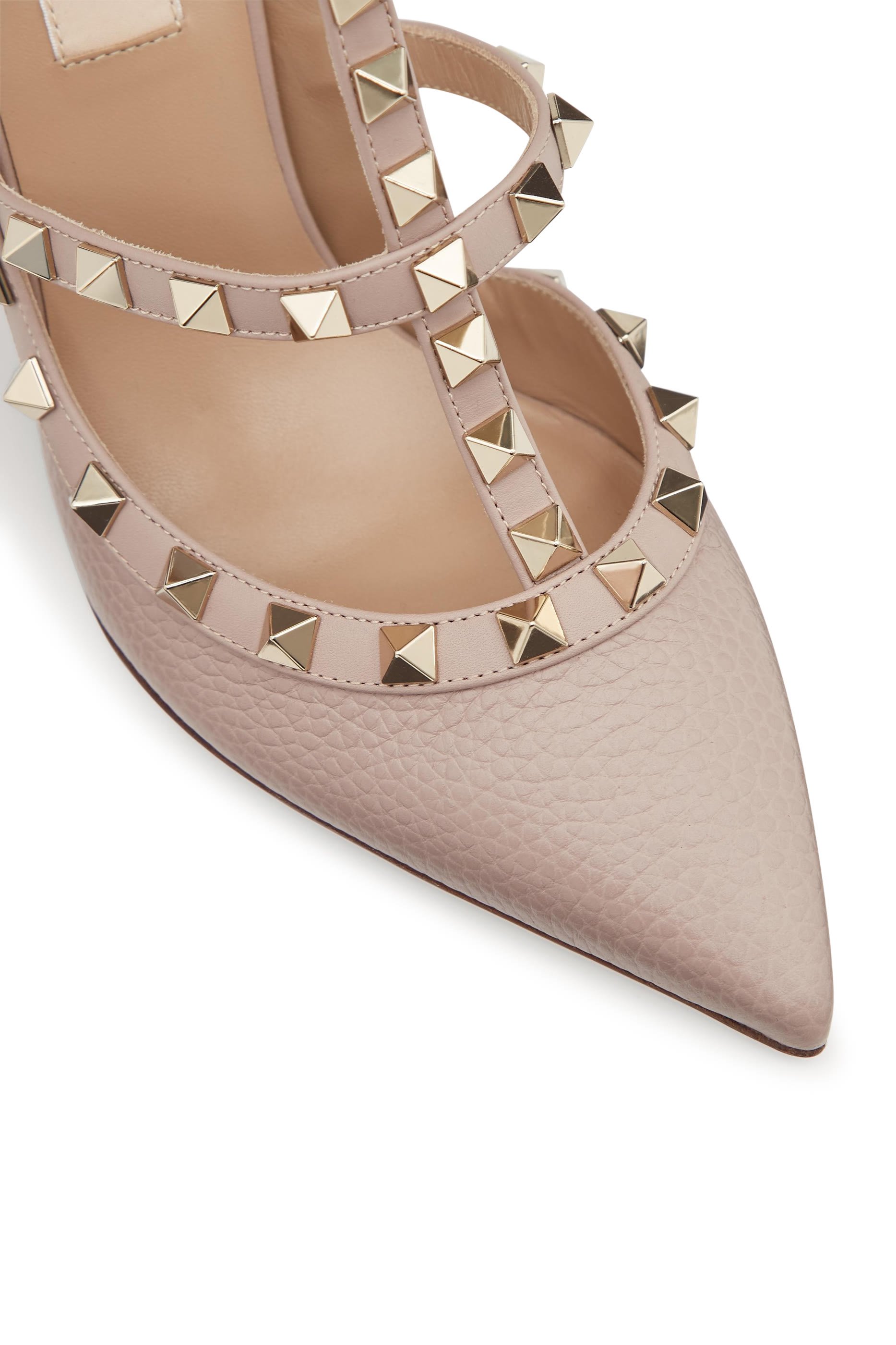 حذاء كلاسيكي فالنتينو غارافاني بحلي هرمية وكعب عالي مقاس 100 مم