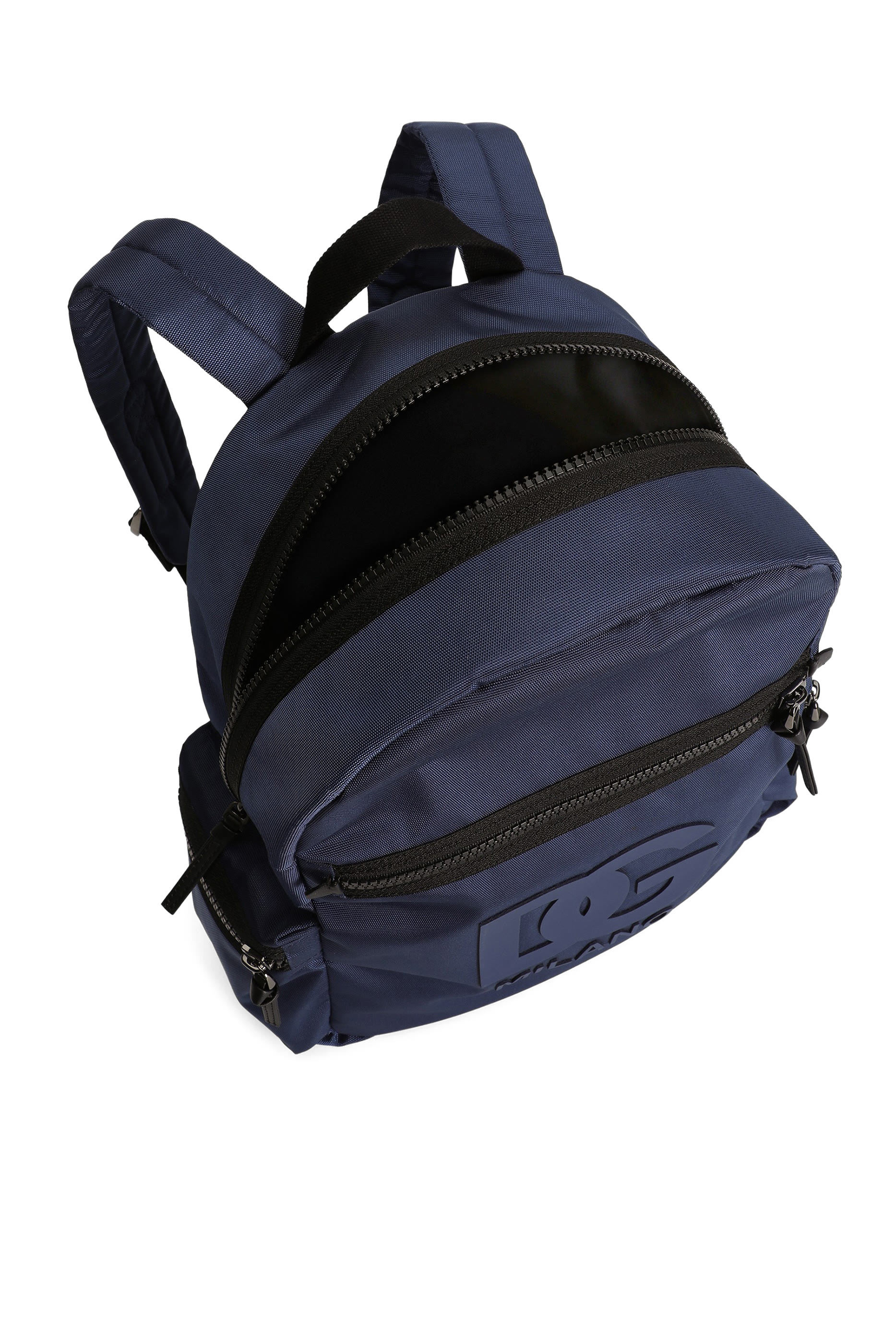 حقيبة ظهر برقعة مطاطية بحرفي شعار الماركة نايلون للأطفال