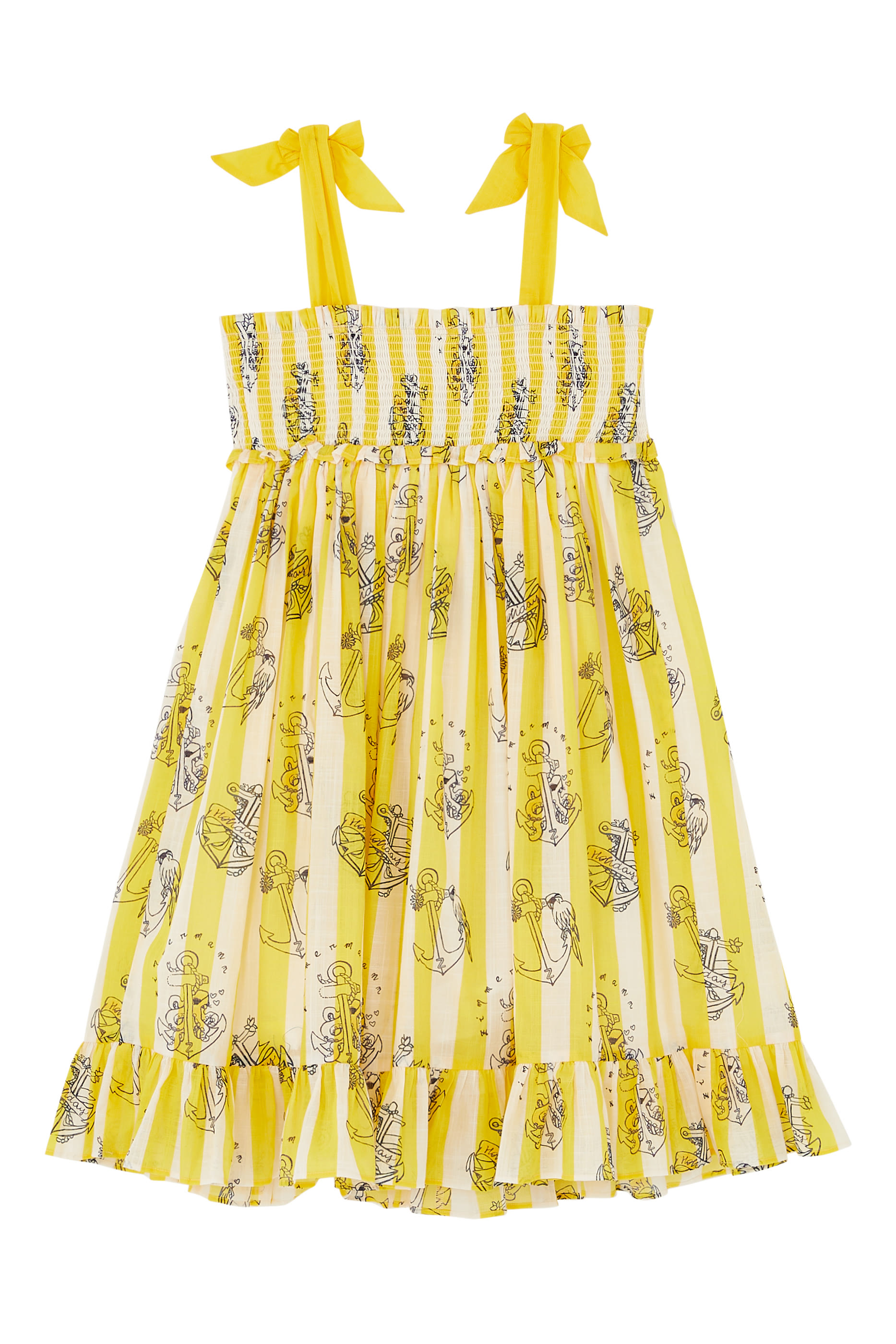 فستان الايت بكشكش للأطفال