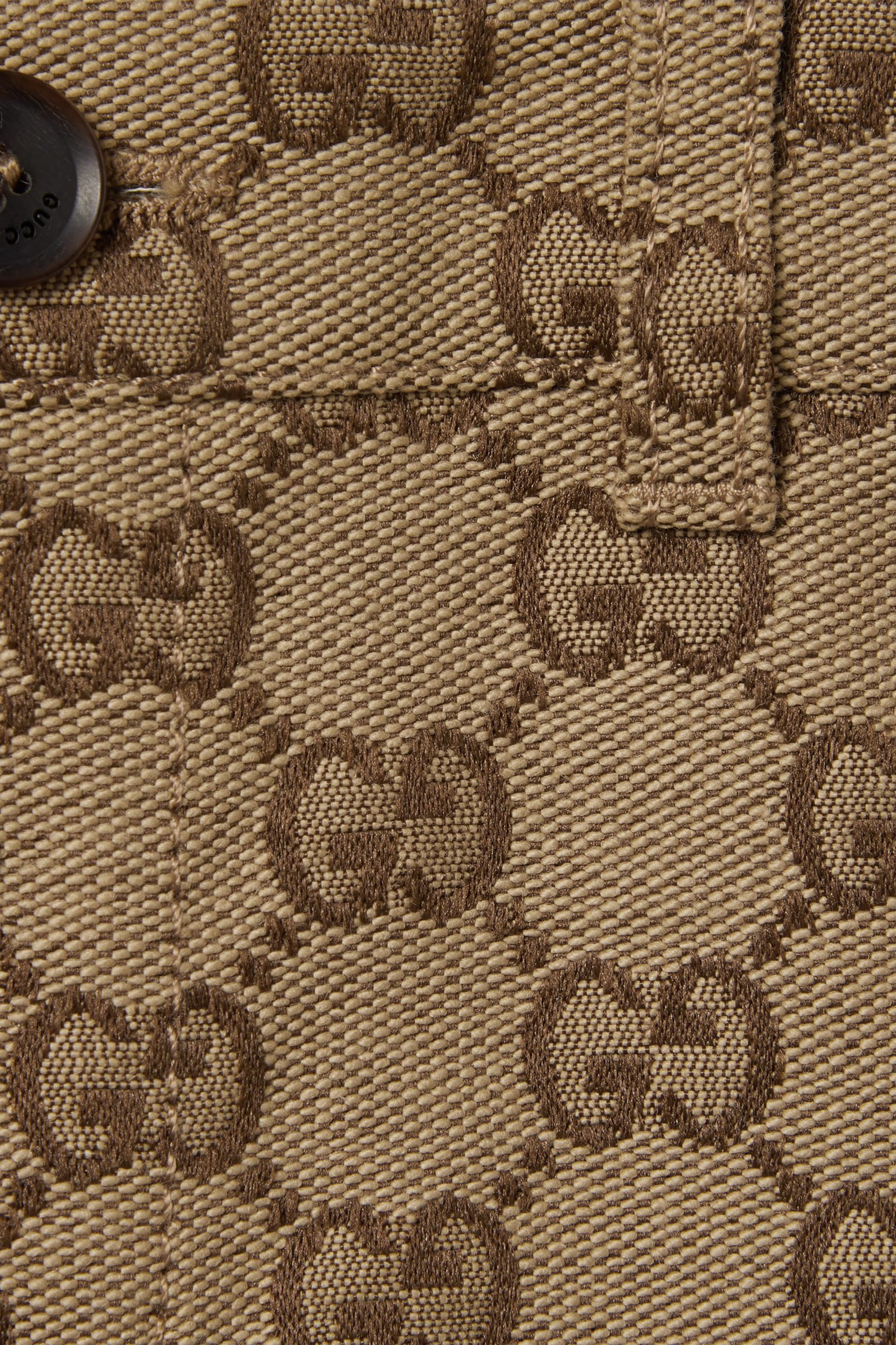 بنطال قماش قنب بنقشة حرفي شعار الماركة للرضع