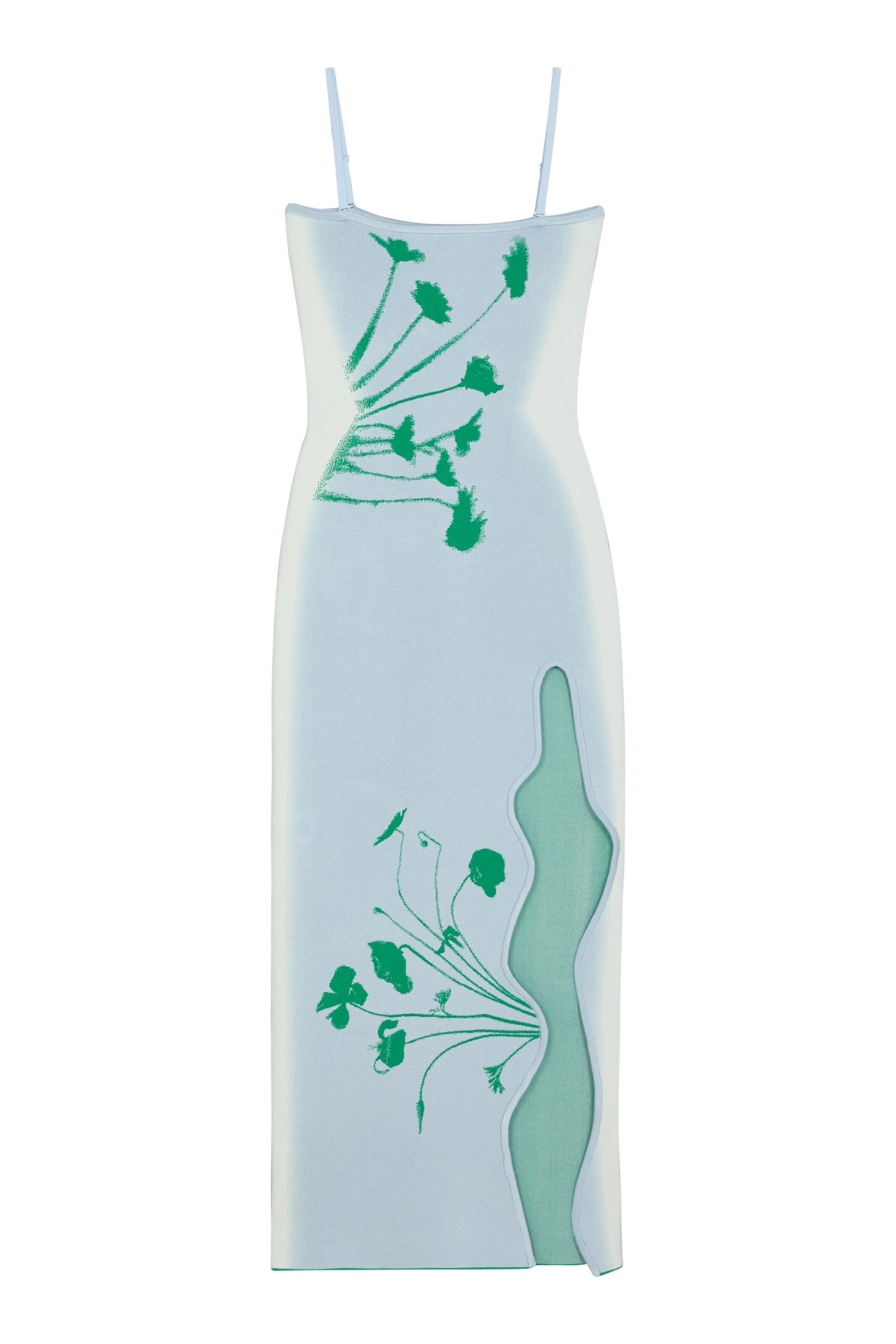 فستان إيريس طويل بلا أكمام بطبعة أزهار 