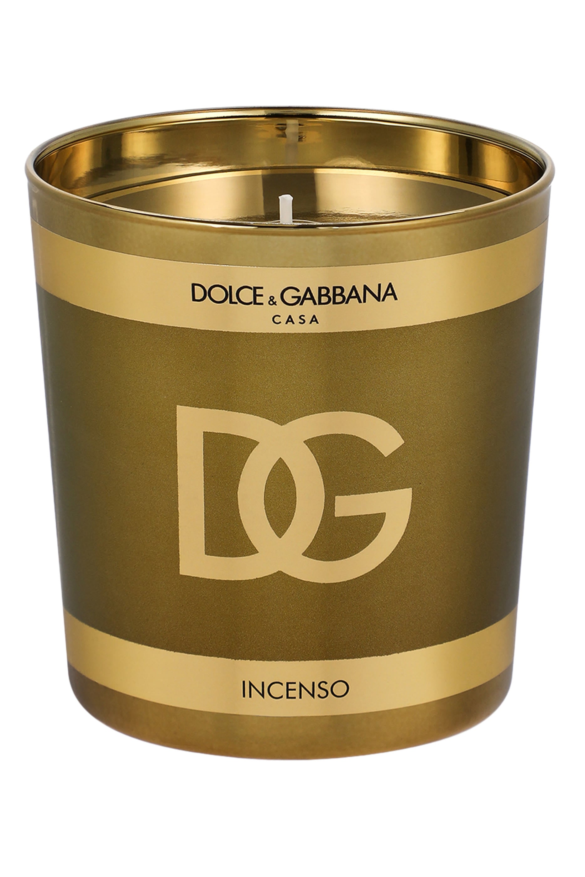 شمعة معطرة بشعار الماركة برائحة البخور